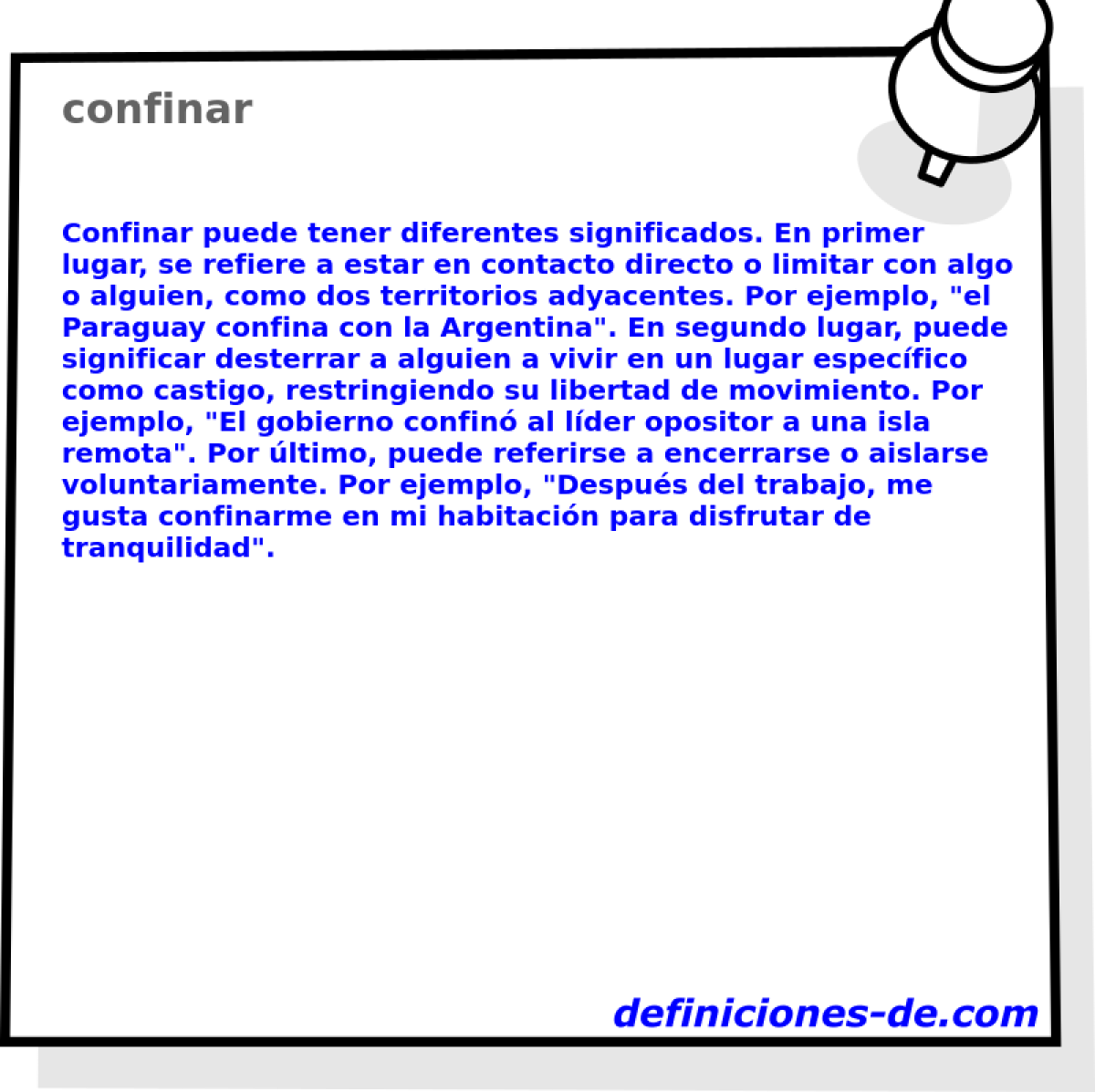 confinar 