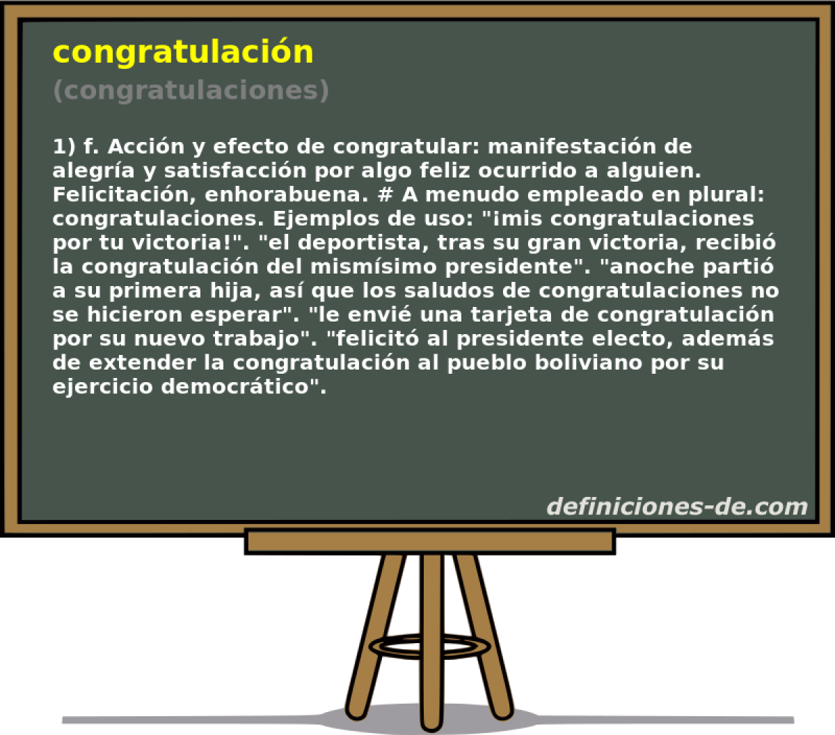congratulacin (congratulaciones)