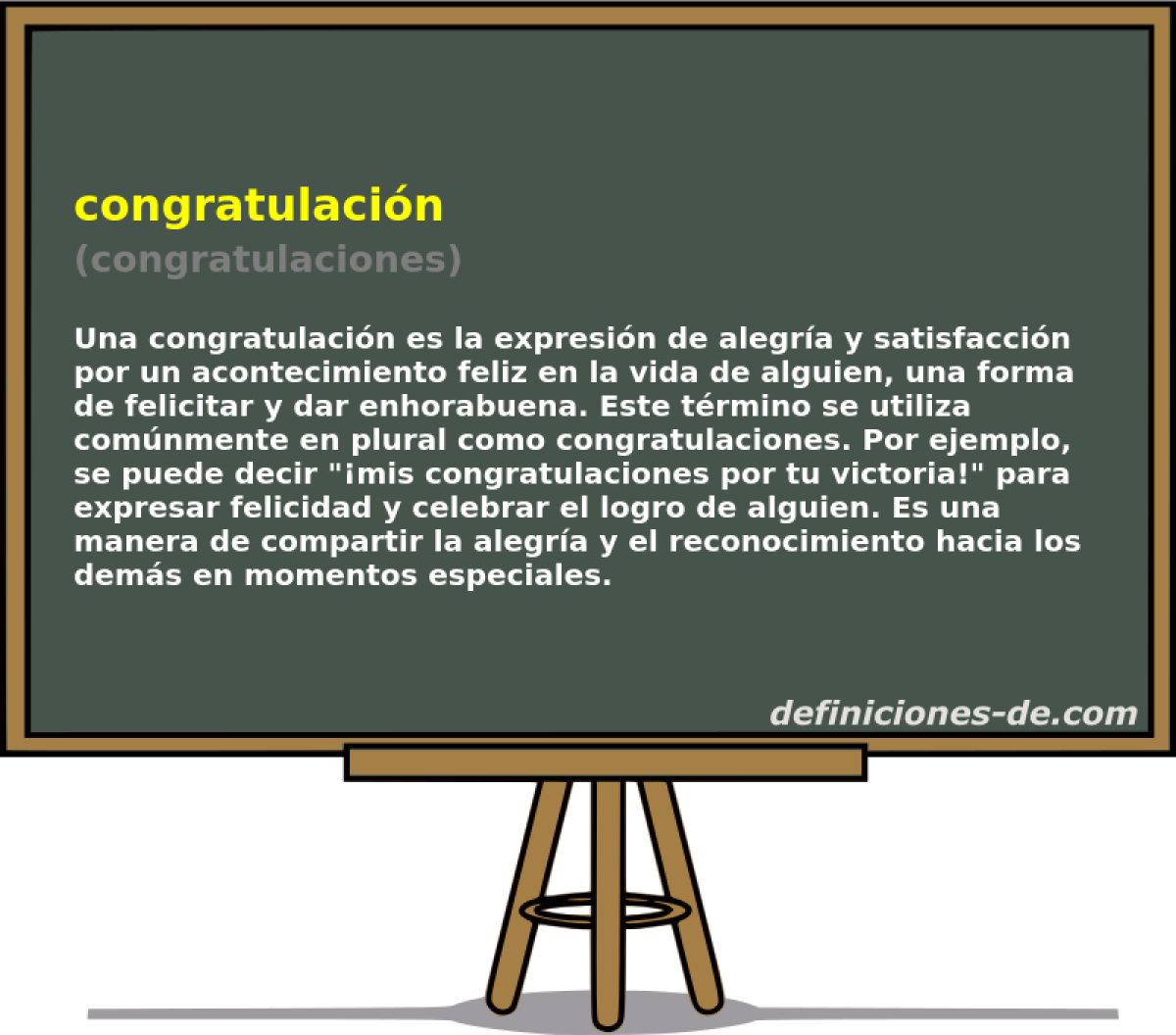 congratulacin (congratulaciones)