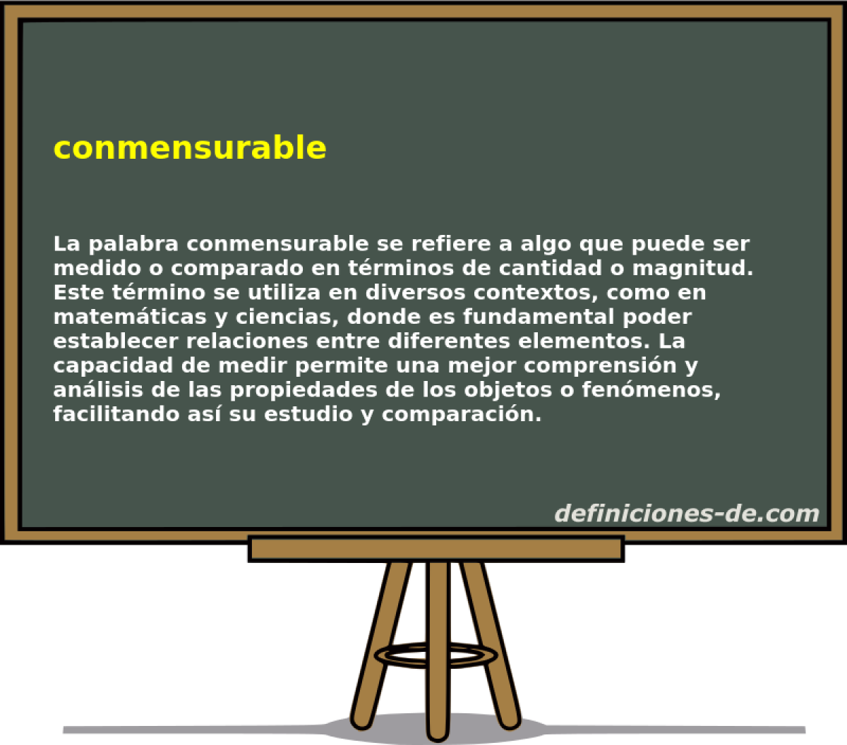 conmensurable 