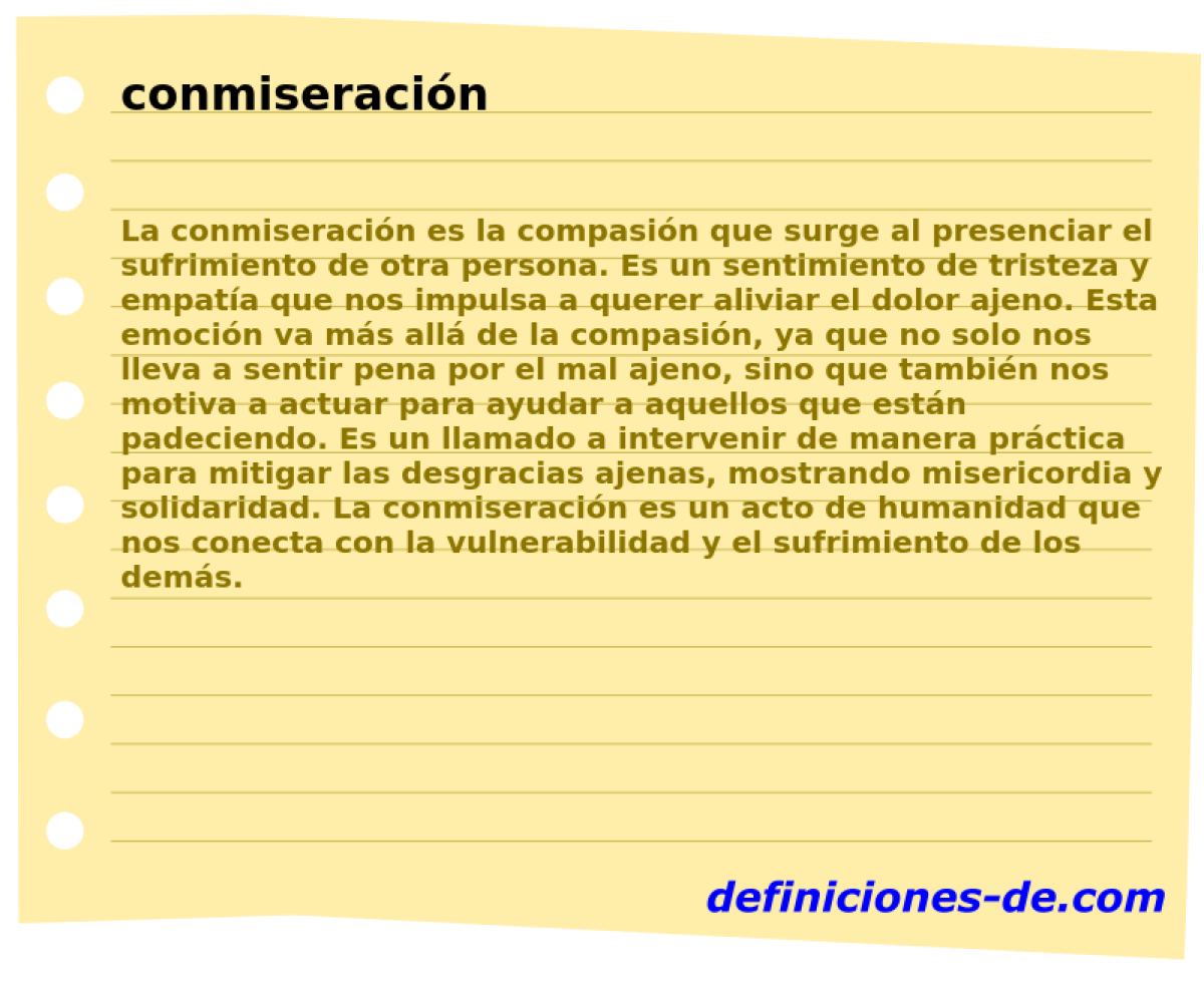 conmiseracin 