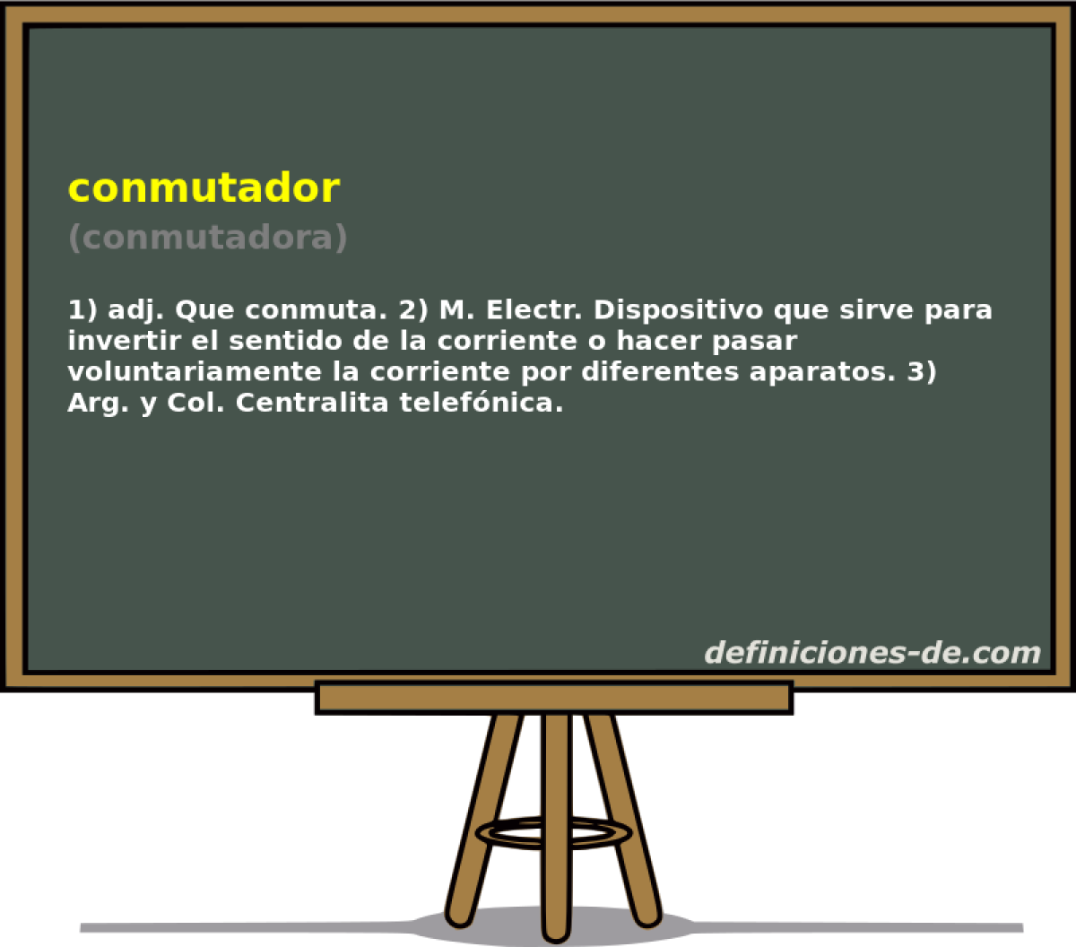 conmutador (conmutadora)