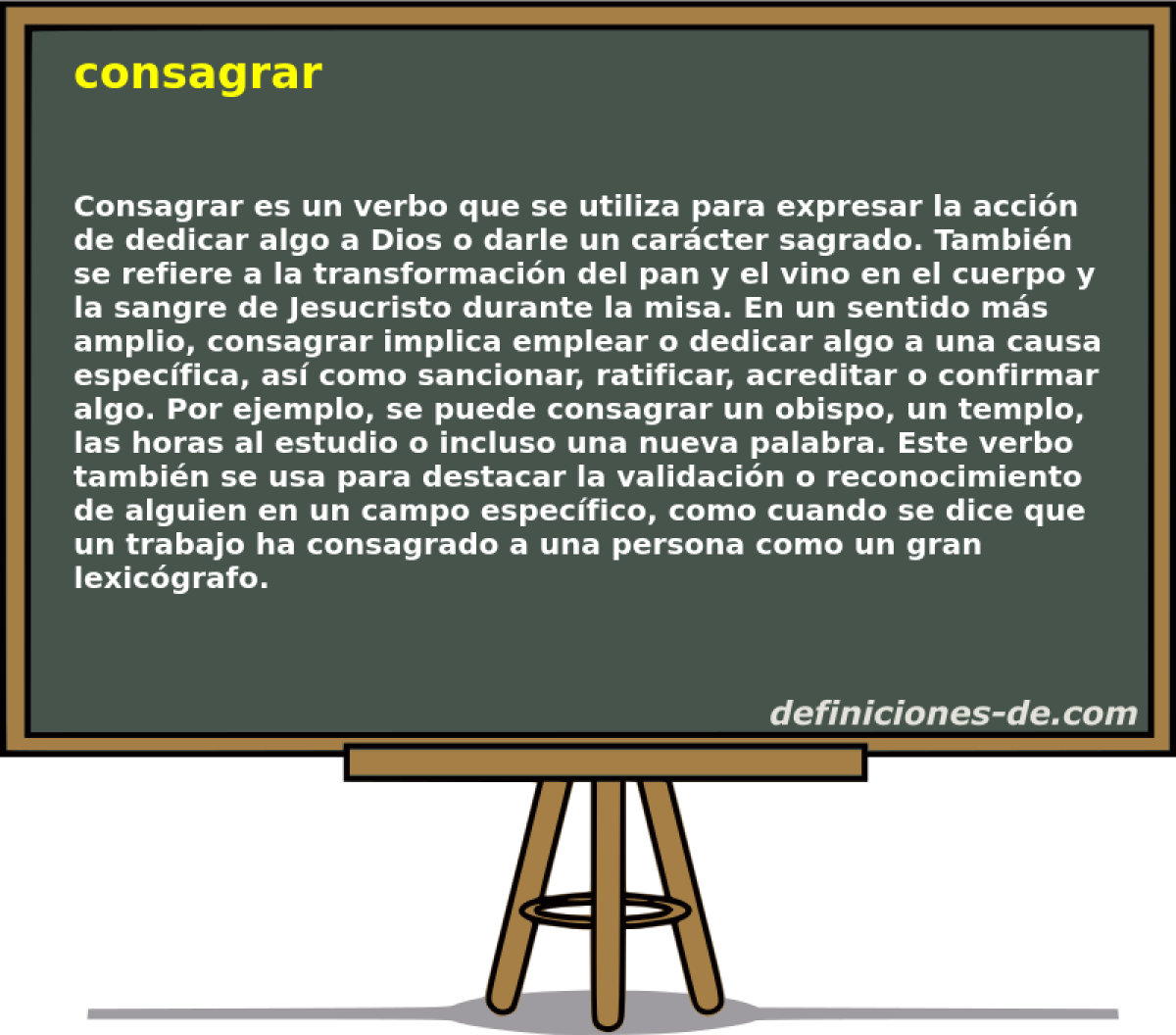 consagrar 