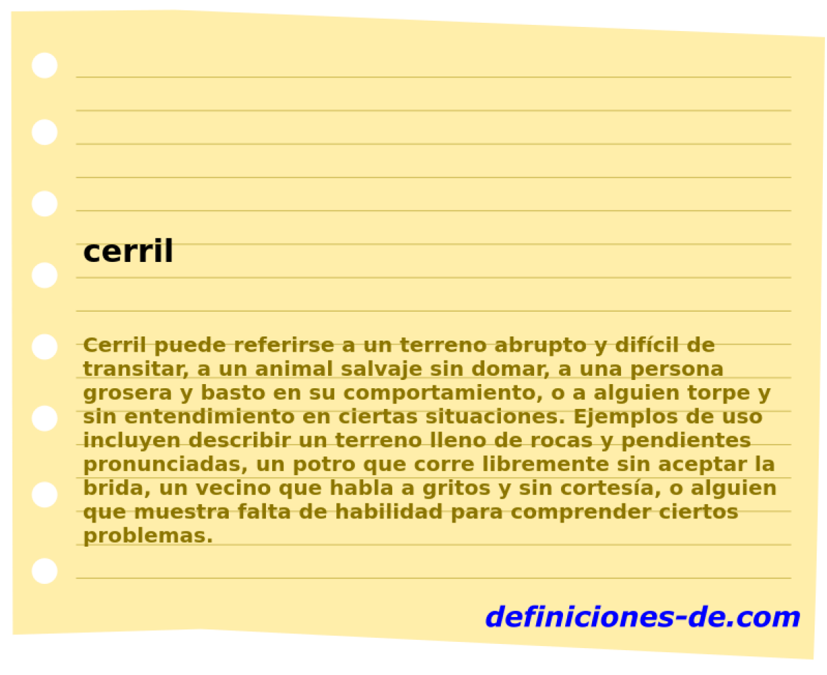 cerril 