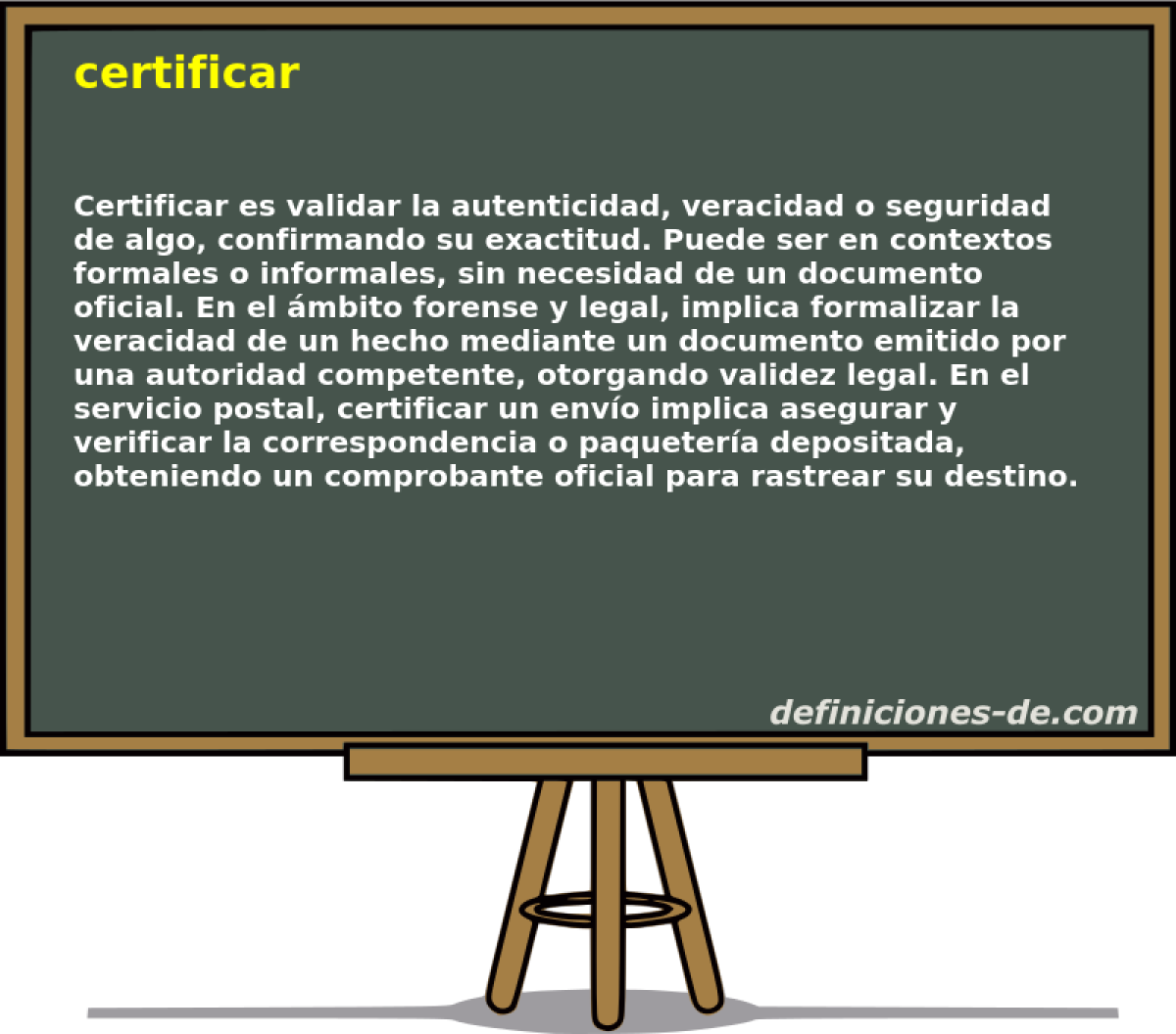 certificar 