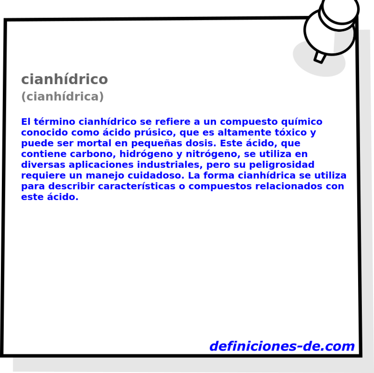 cianhdrico (cianhdrica)