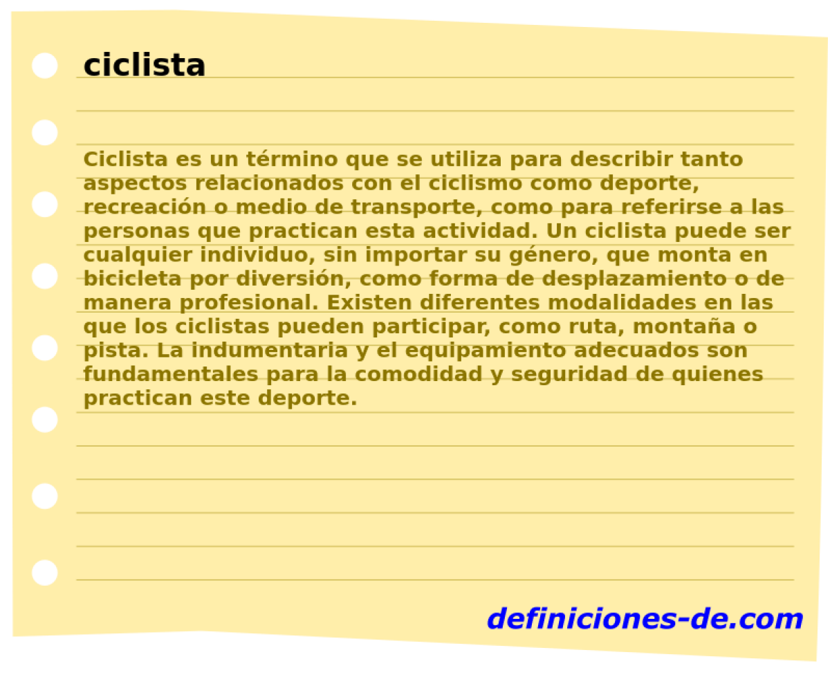 ciclista 