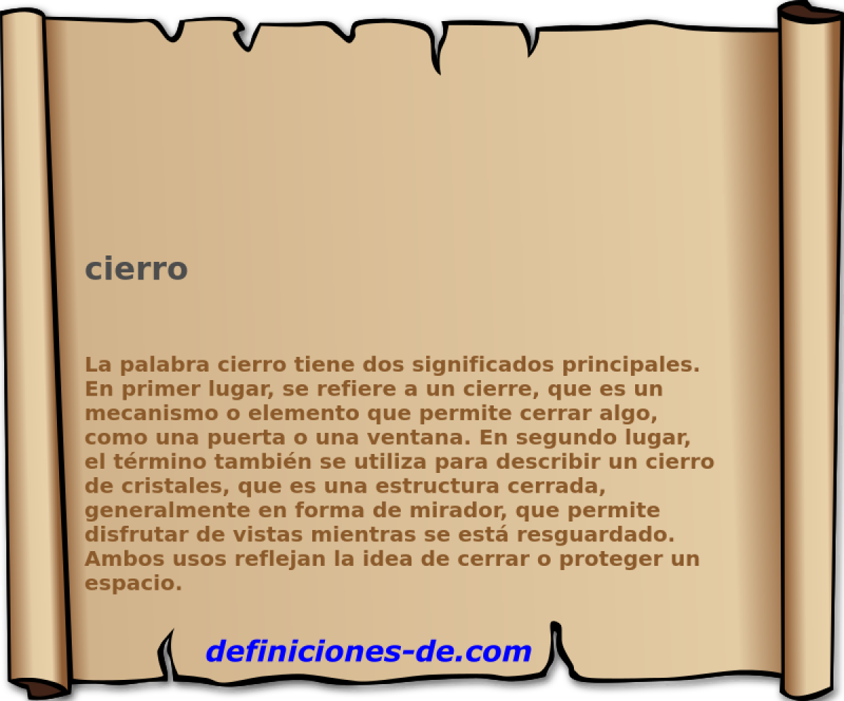 cierro 