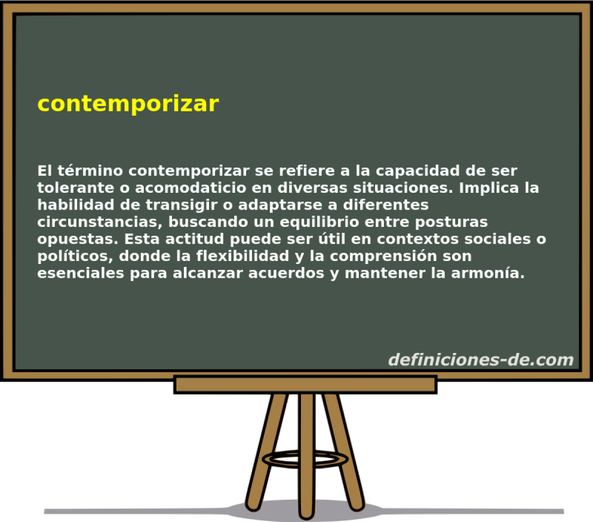 contemporizar 