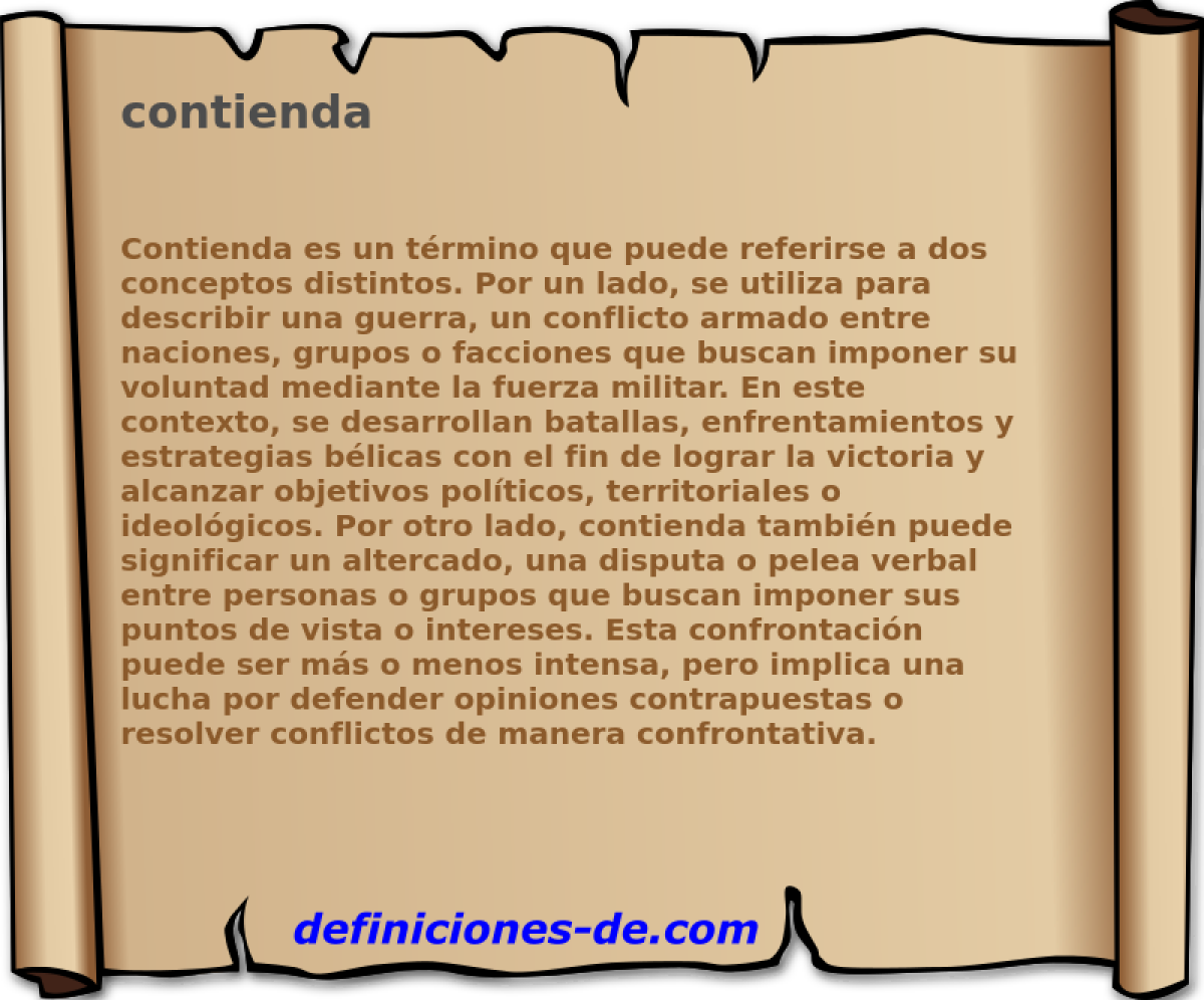 contienda 