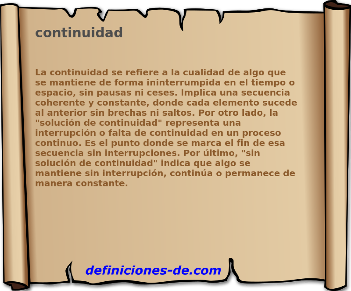 continuidad 