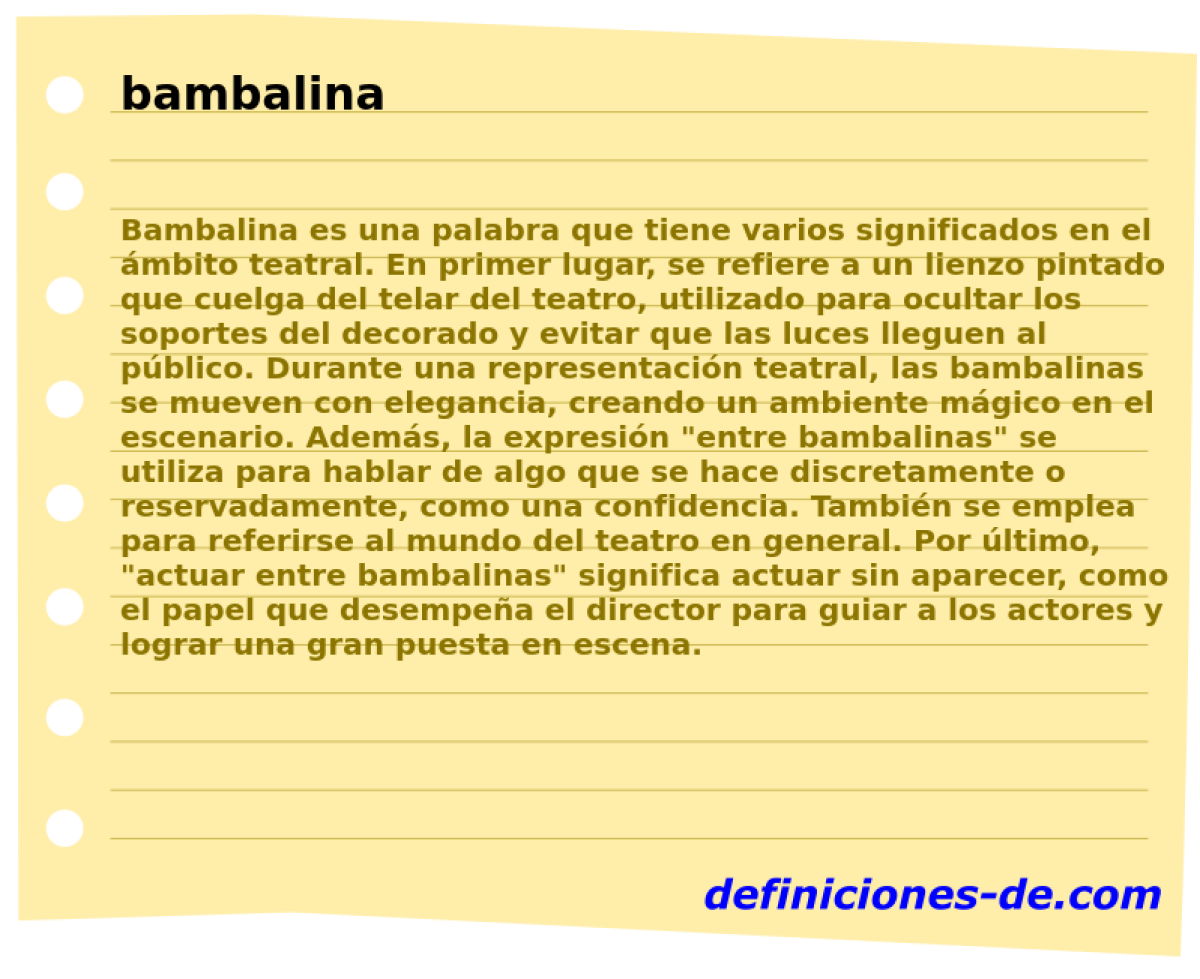 bambalina 