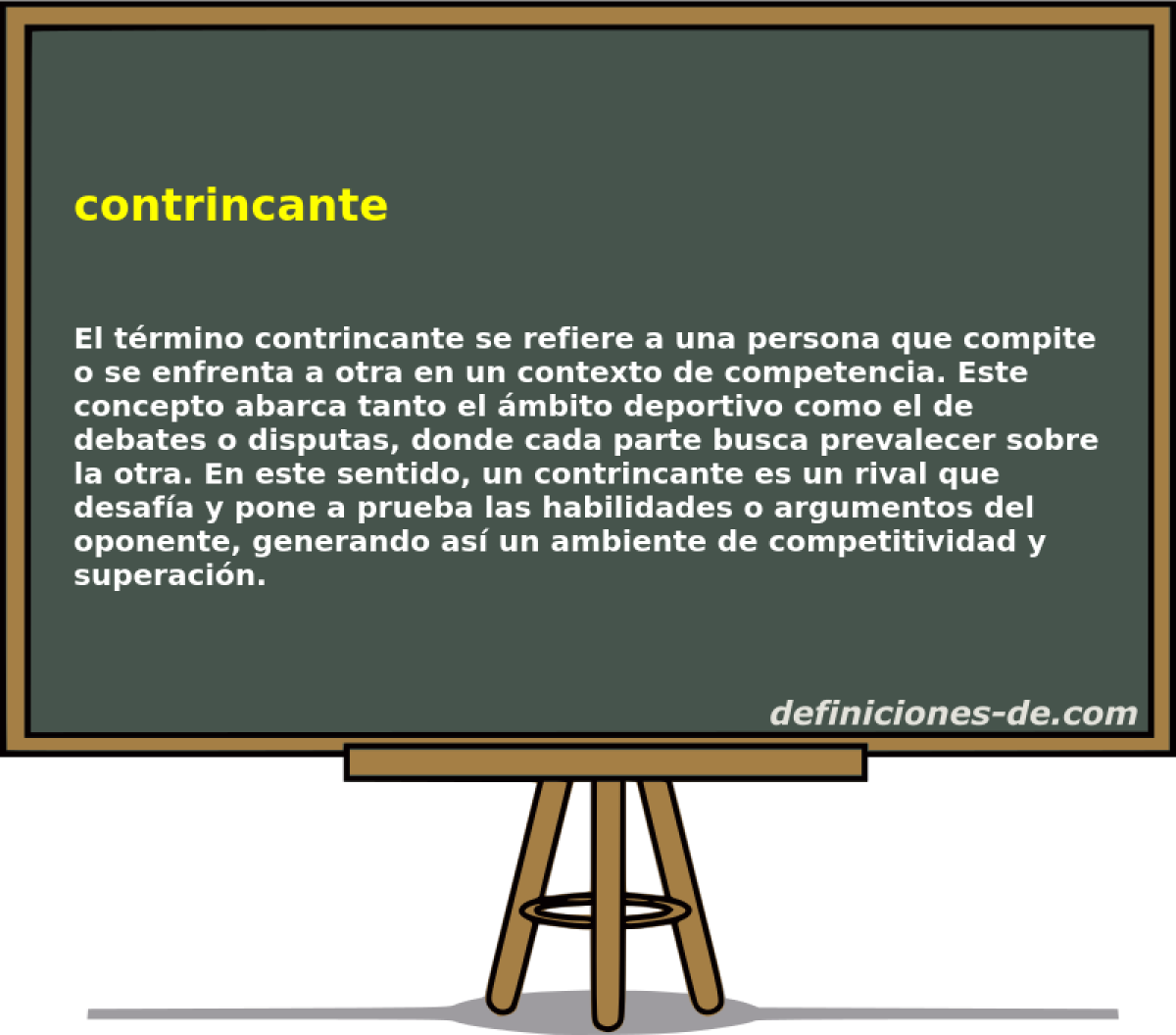 contrincante 