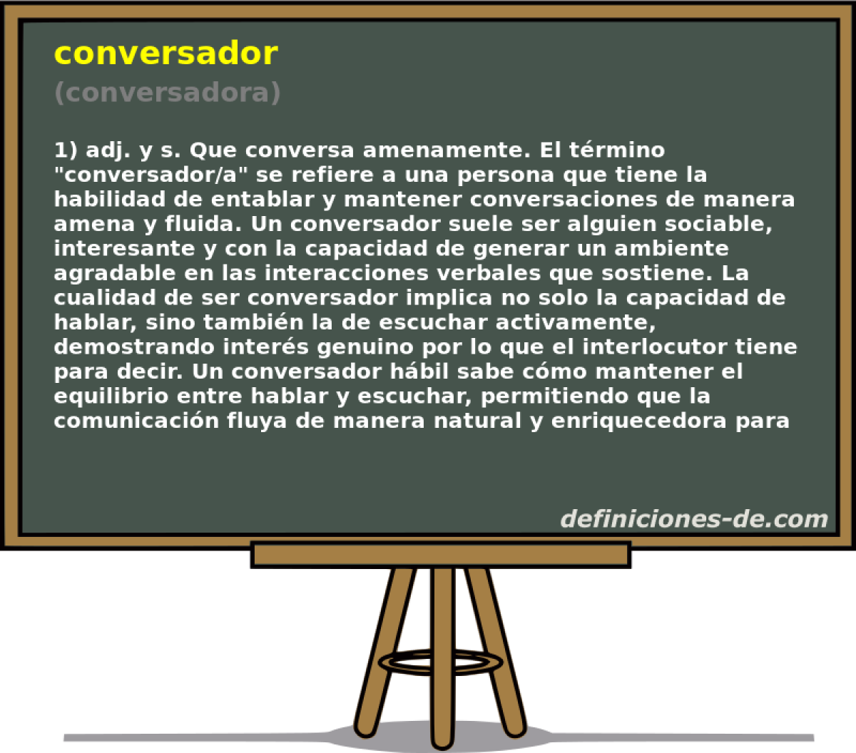 conversador (conversadora)