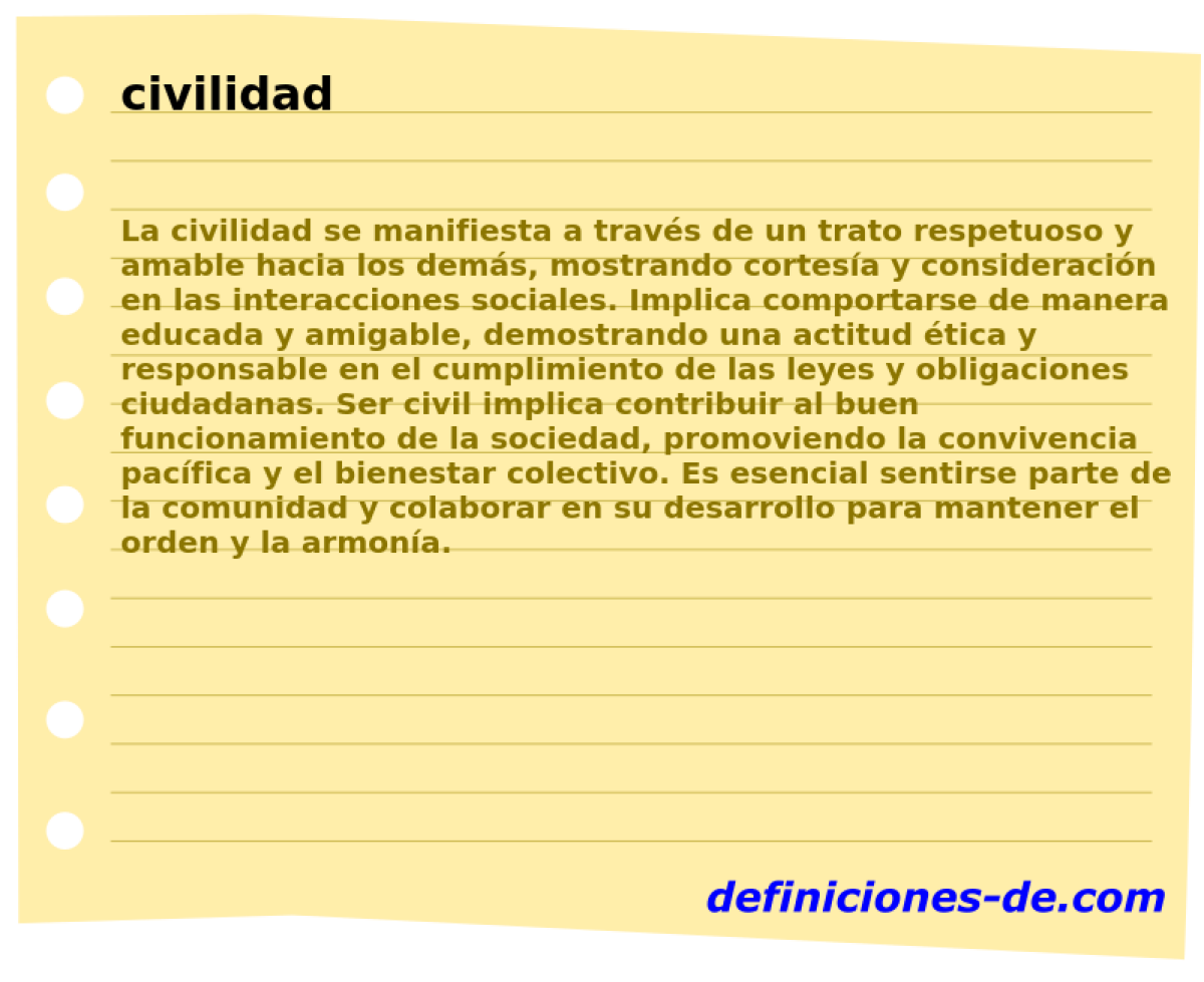 civilidad 