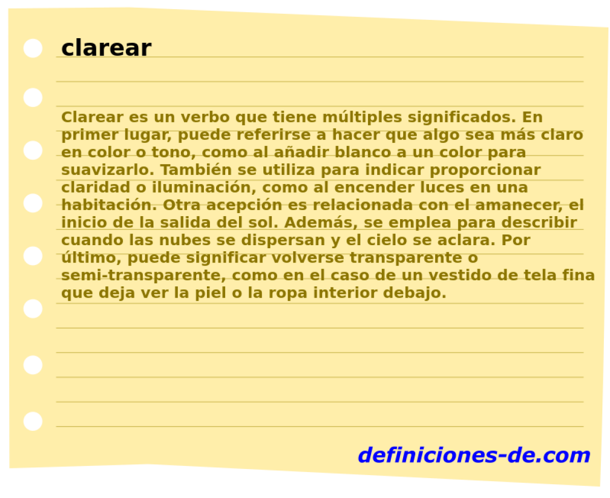 clarear 