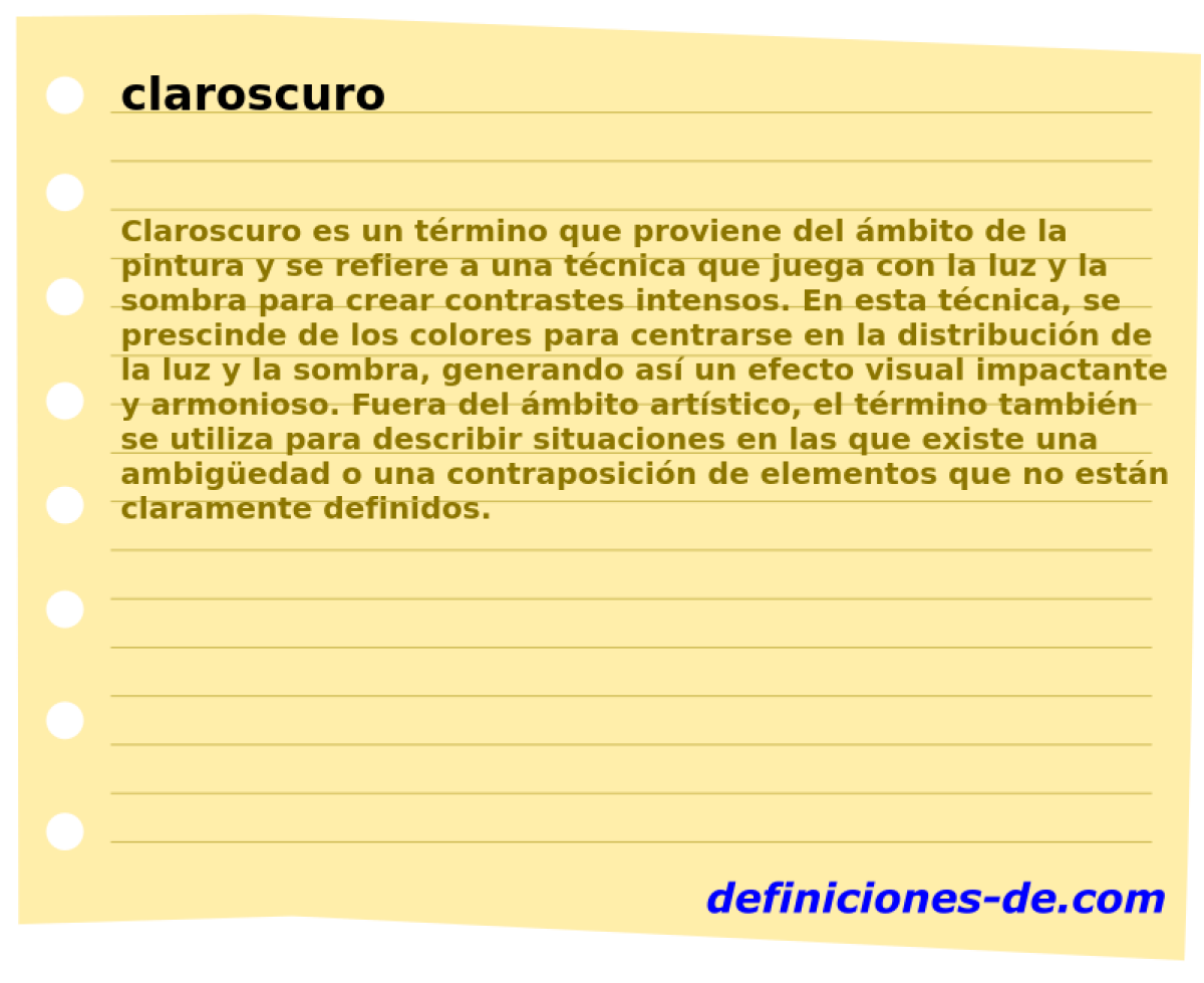 claroscuro 