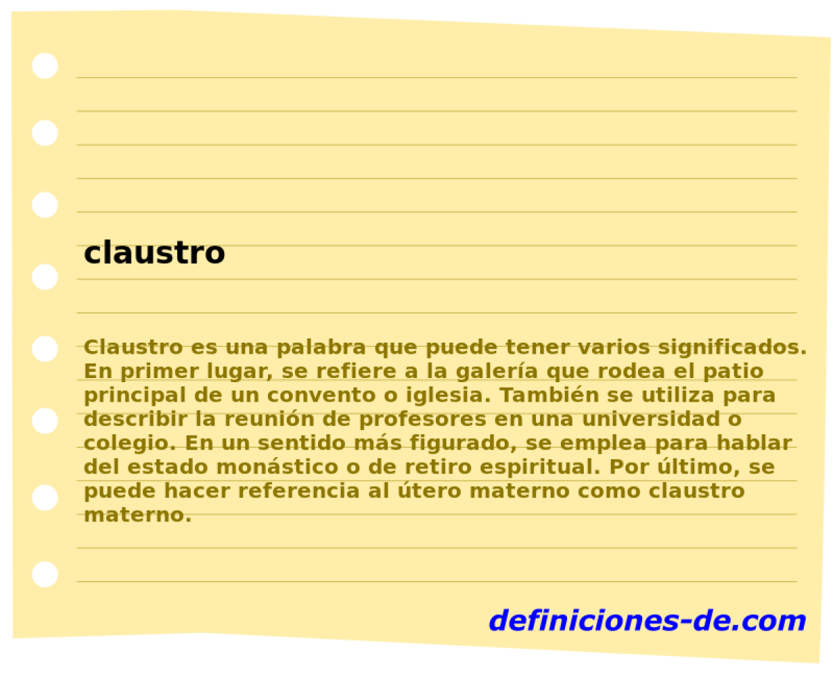 claustro 