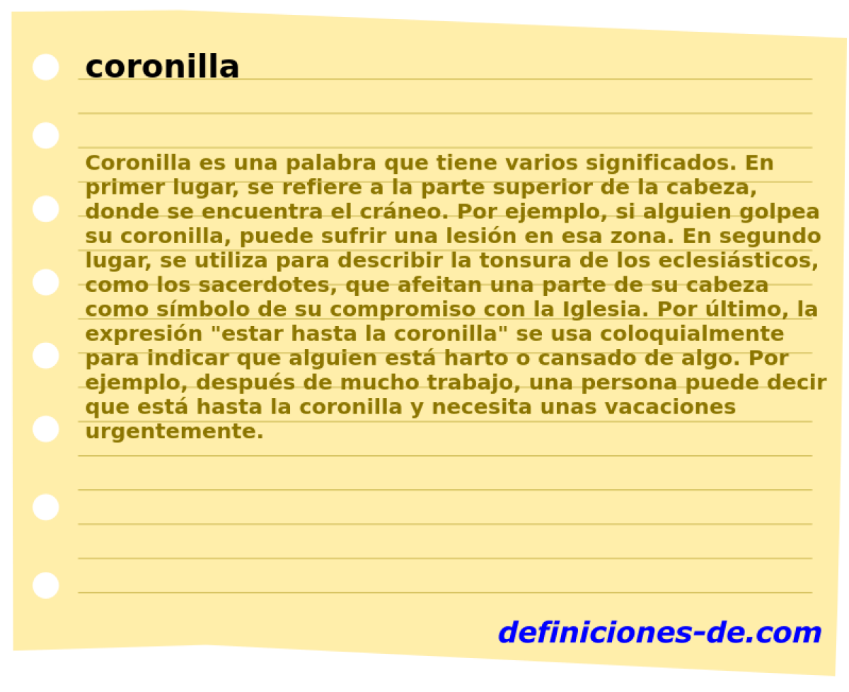 coronilla 