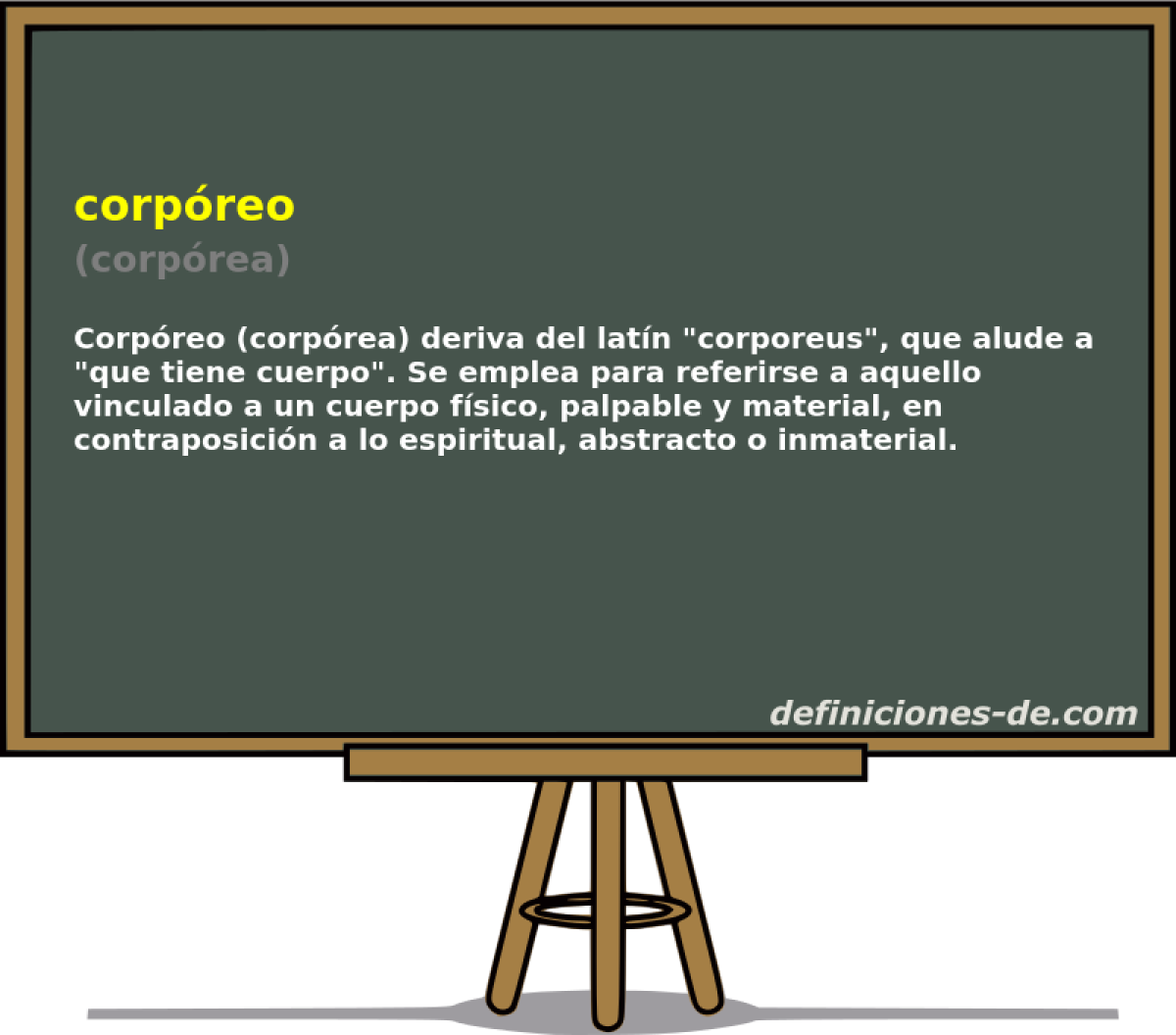 corpreo (corprea)