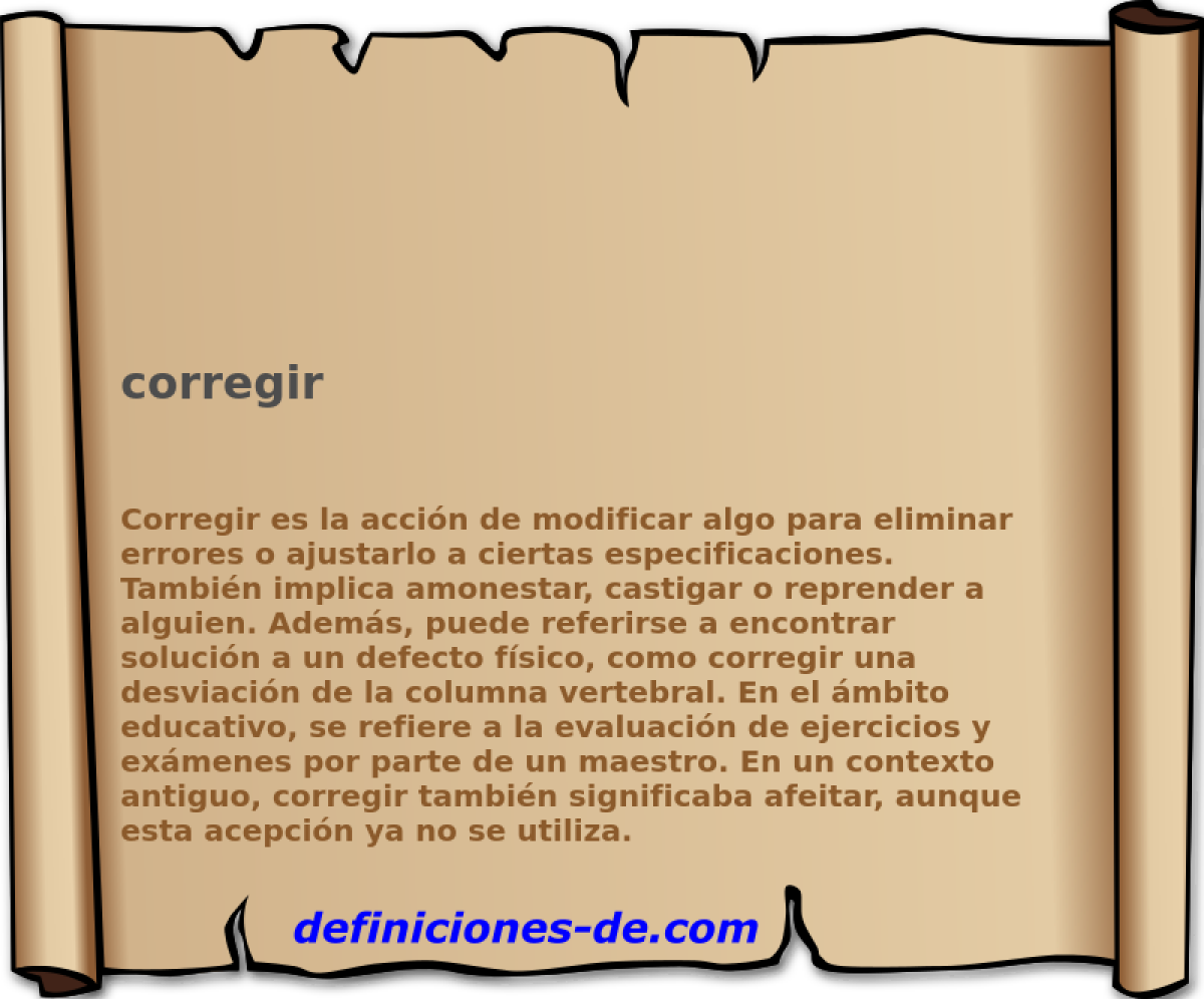 corregir 