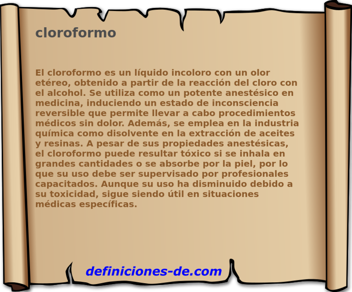 cloroformo 