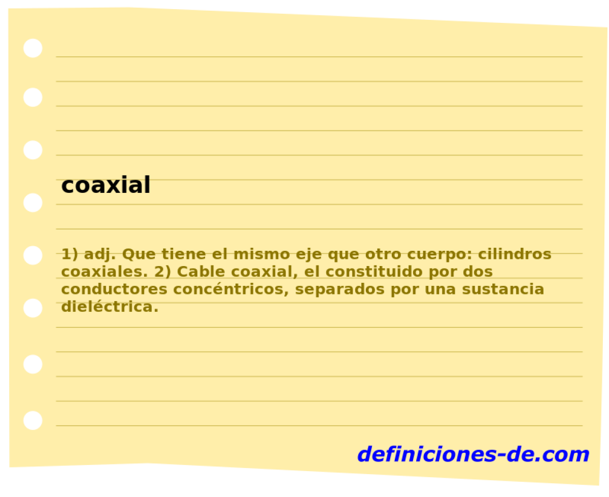coaxial 