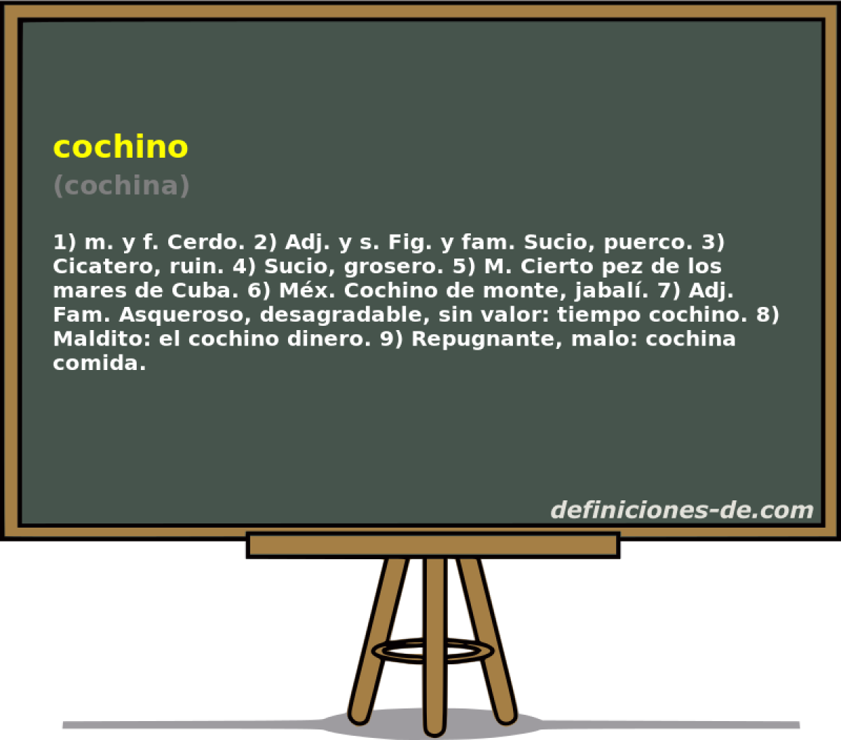 cochino (cochina)