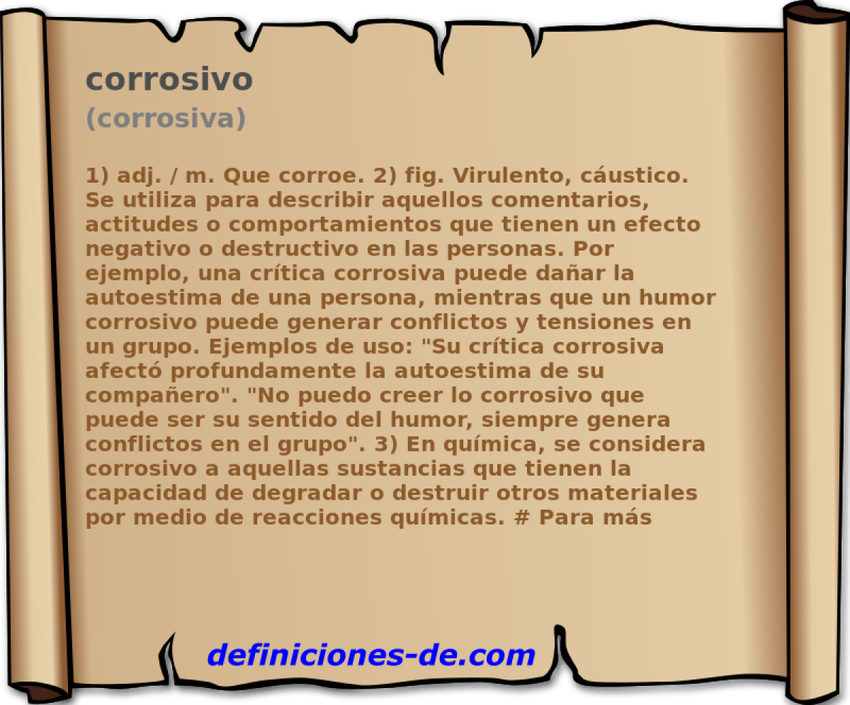 corrosivo (corrosiva)