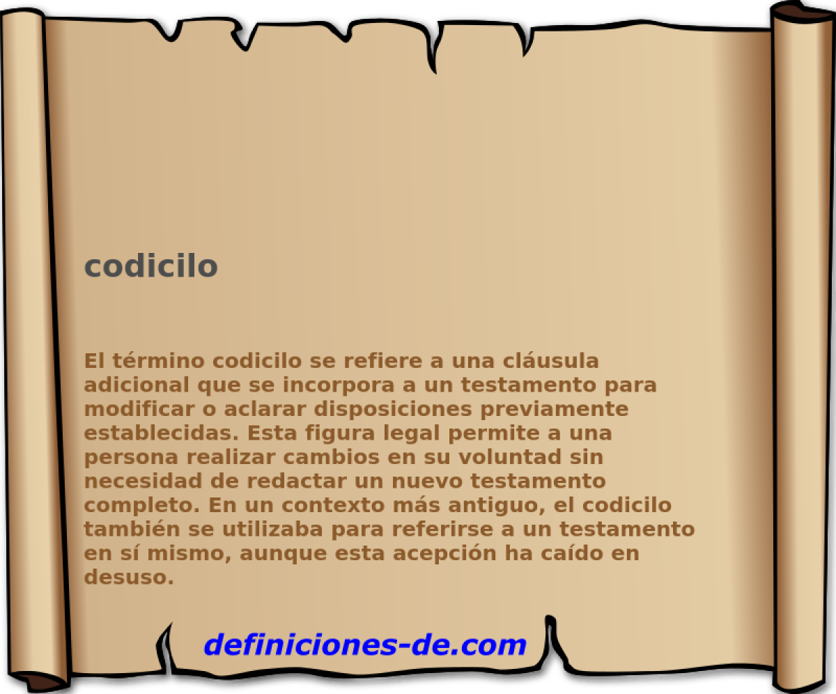 codicilo 