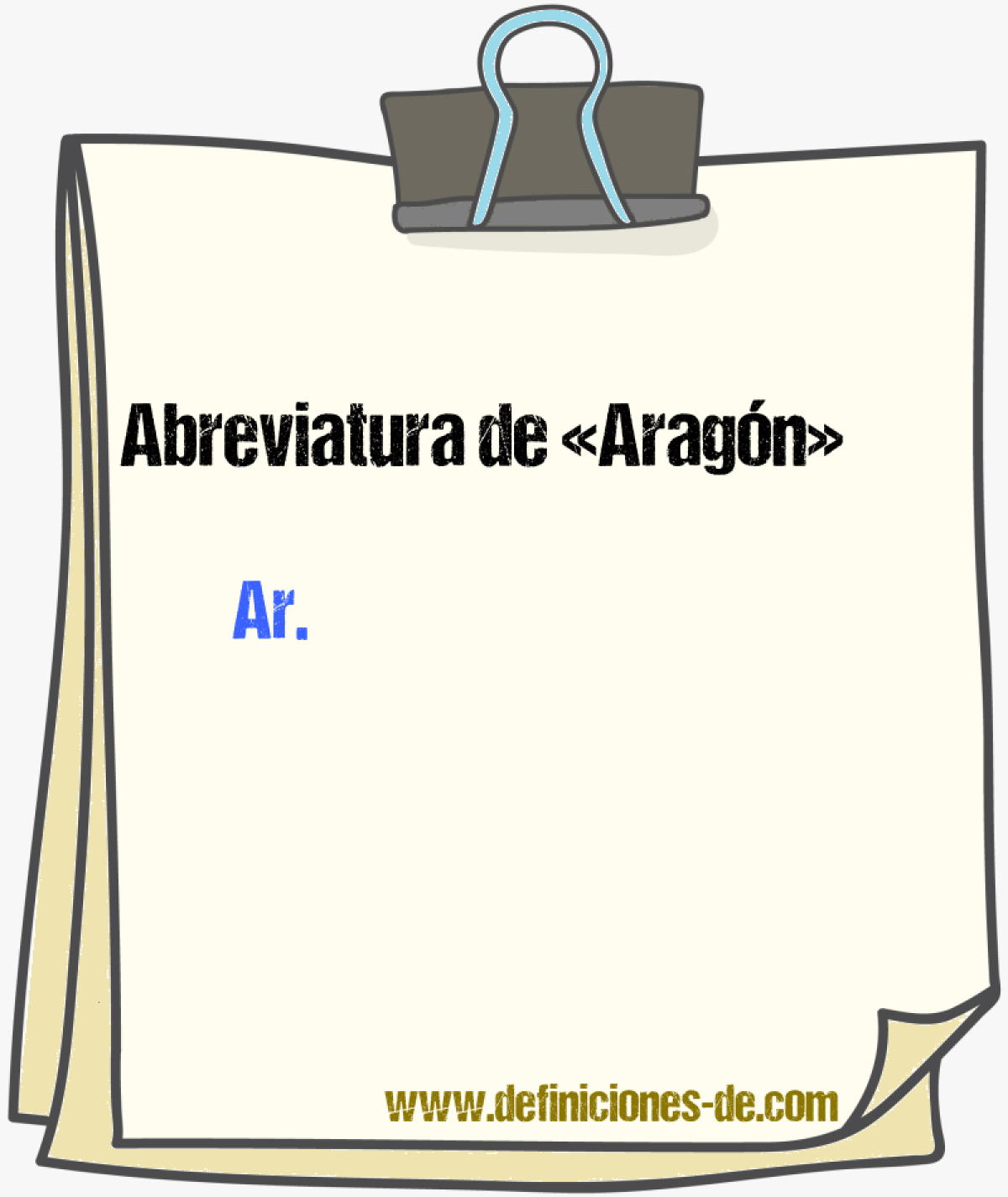 Abreviaturas de Aragn