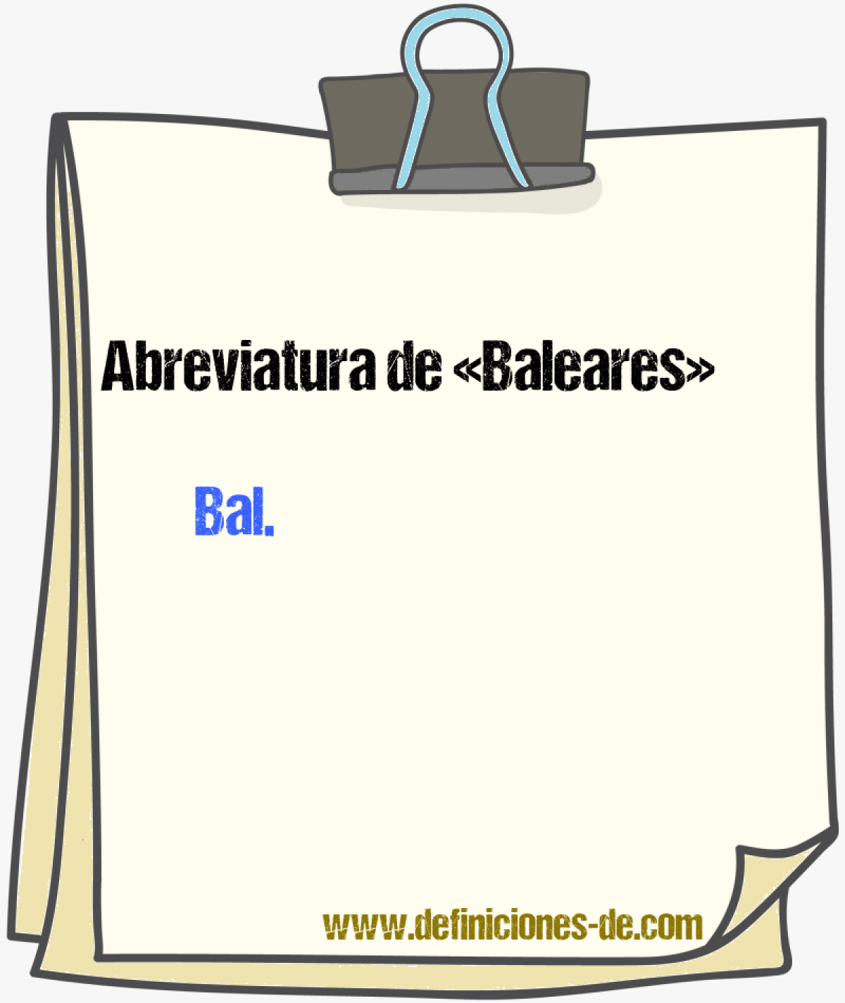 Abreviaturas de Baleares