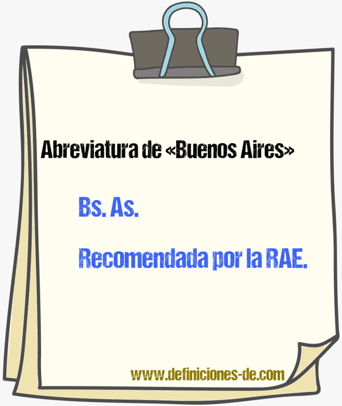 Abreviaturas de Buenos Aires