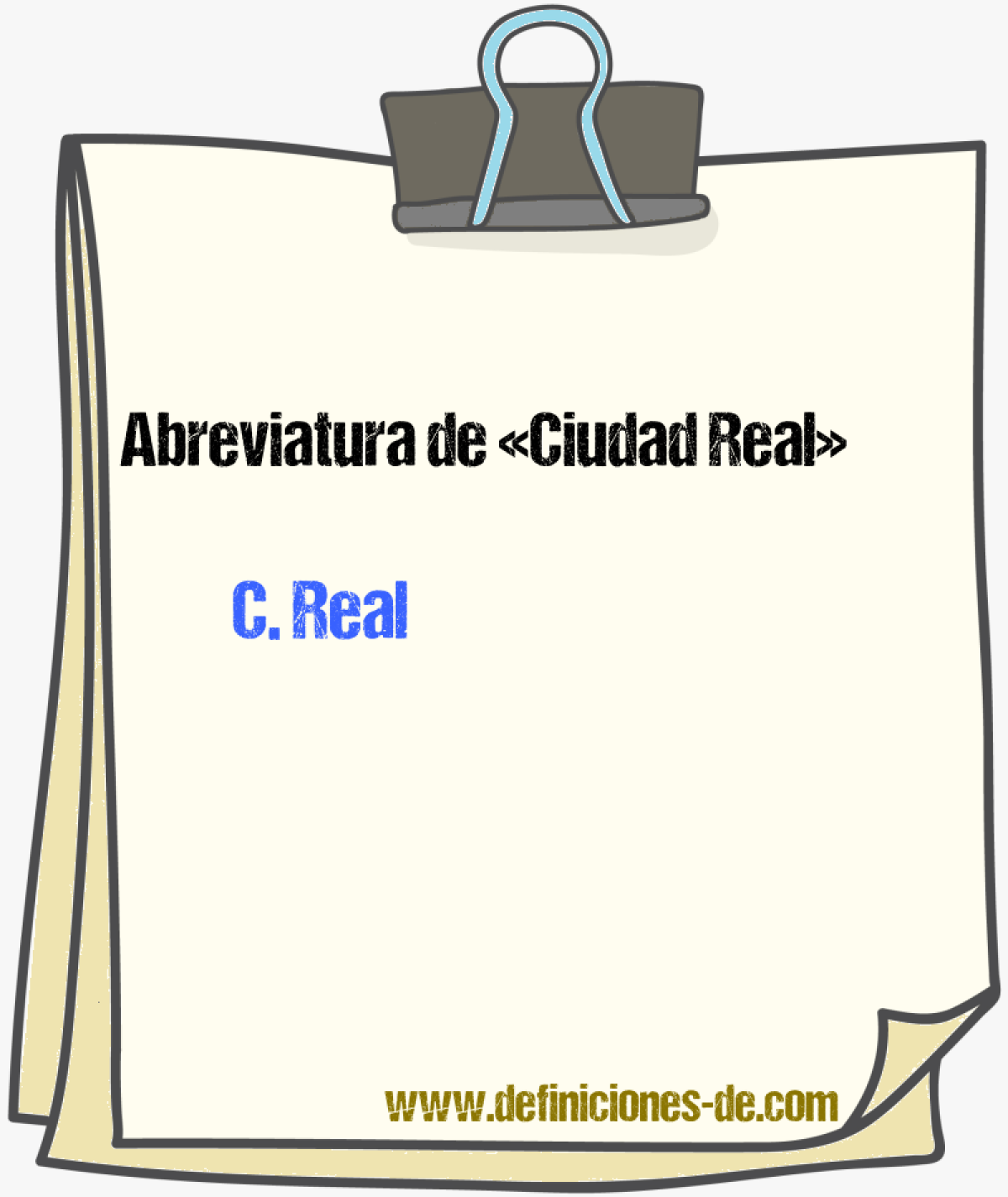 Abreviaturas de Ciudad Real