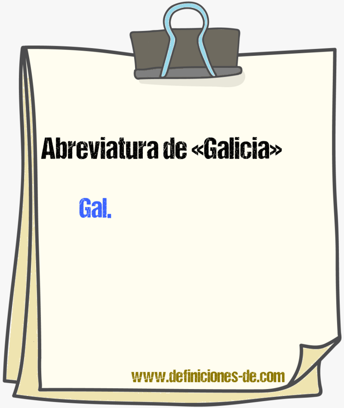 Abreviaturas de Galicia