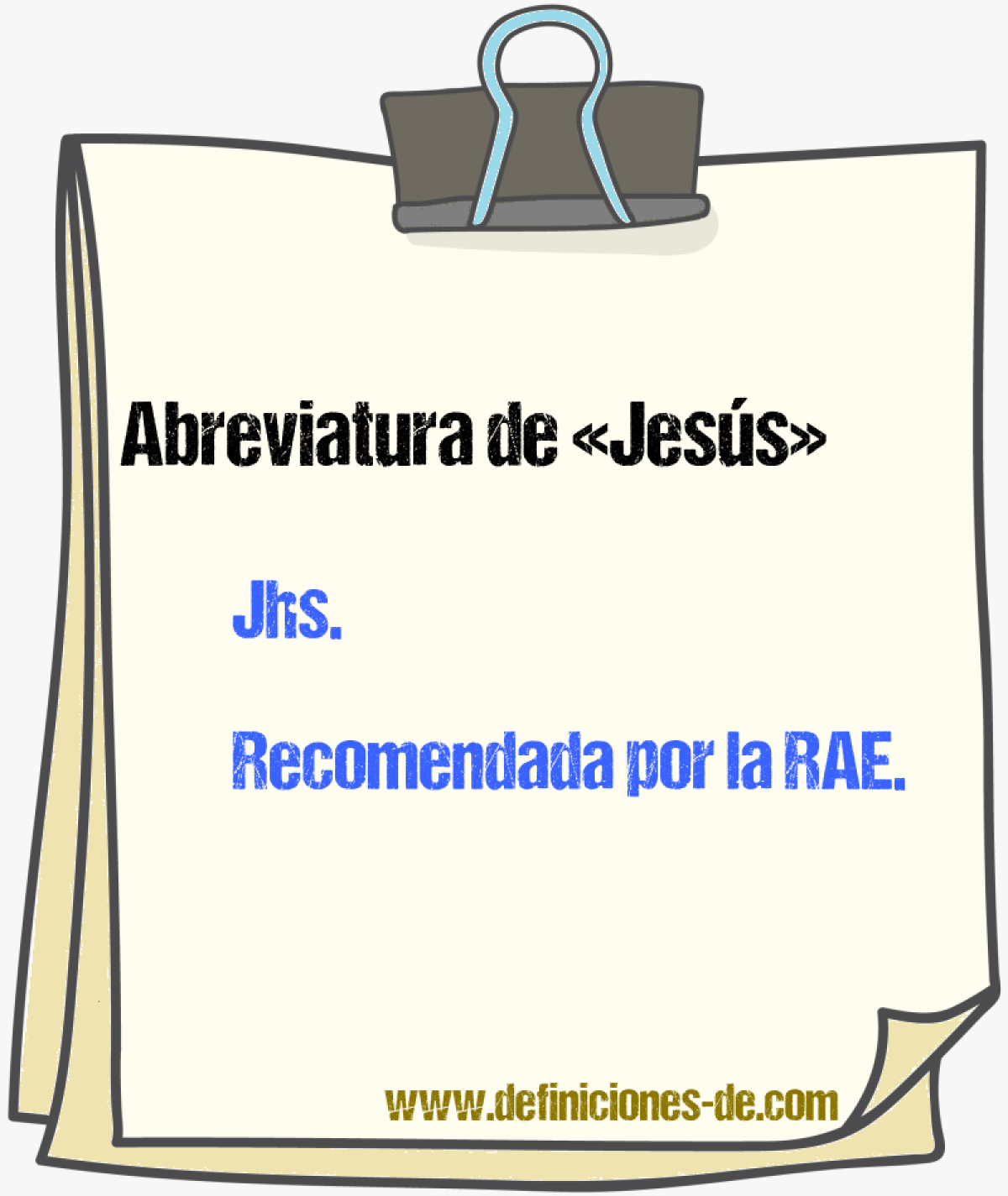 Abreviaturas de Jess