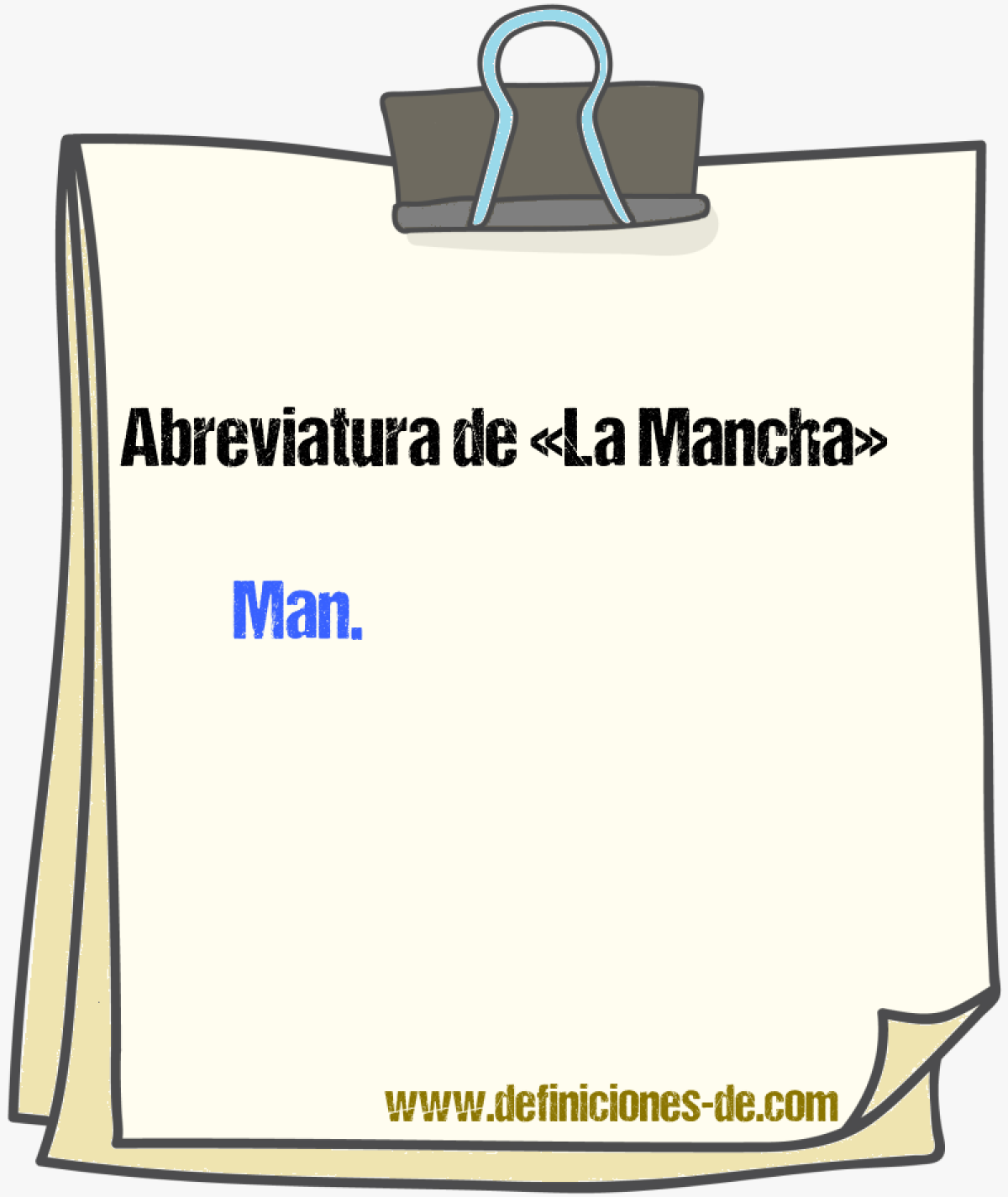 Abreviaturas de La Mancha