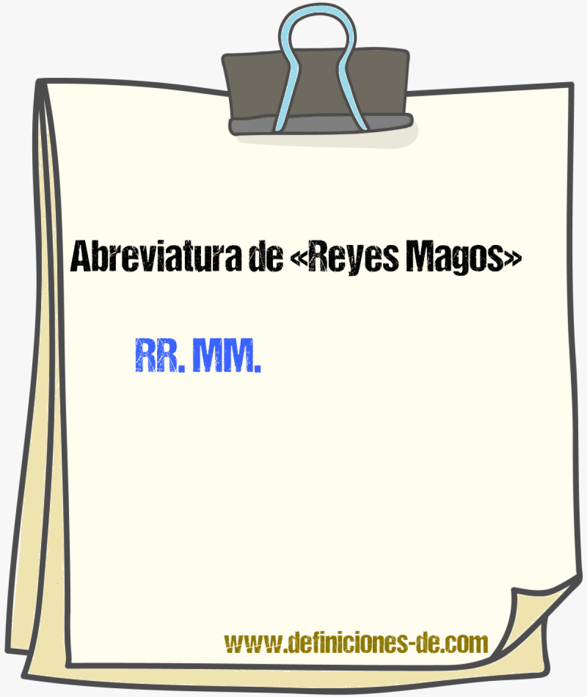 Abreviaturas de Reyes Magos