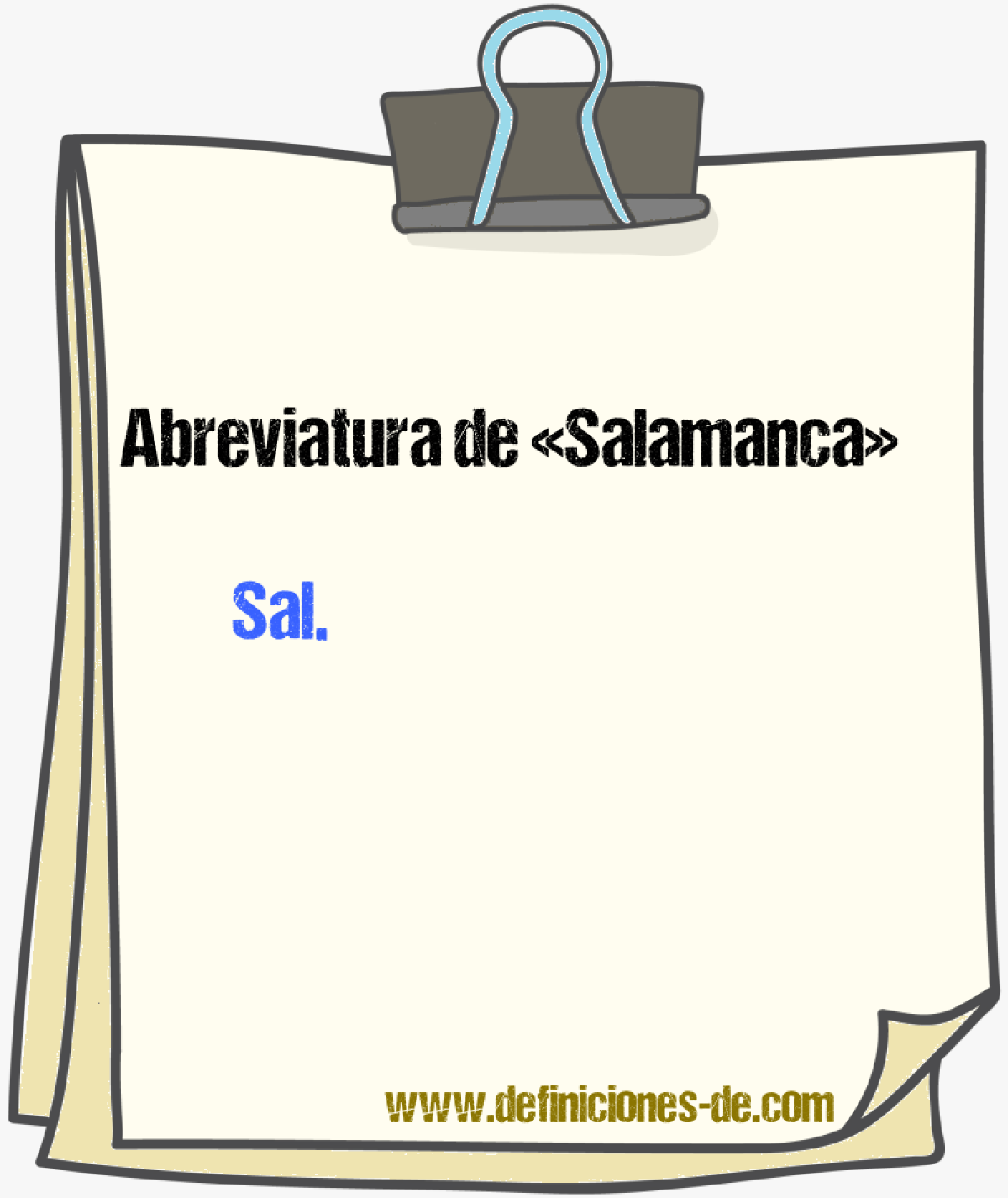 Abreviaturas de Salamanca