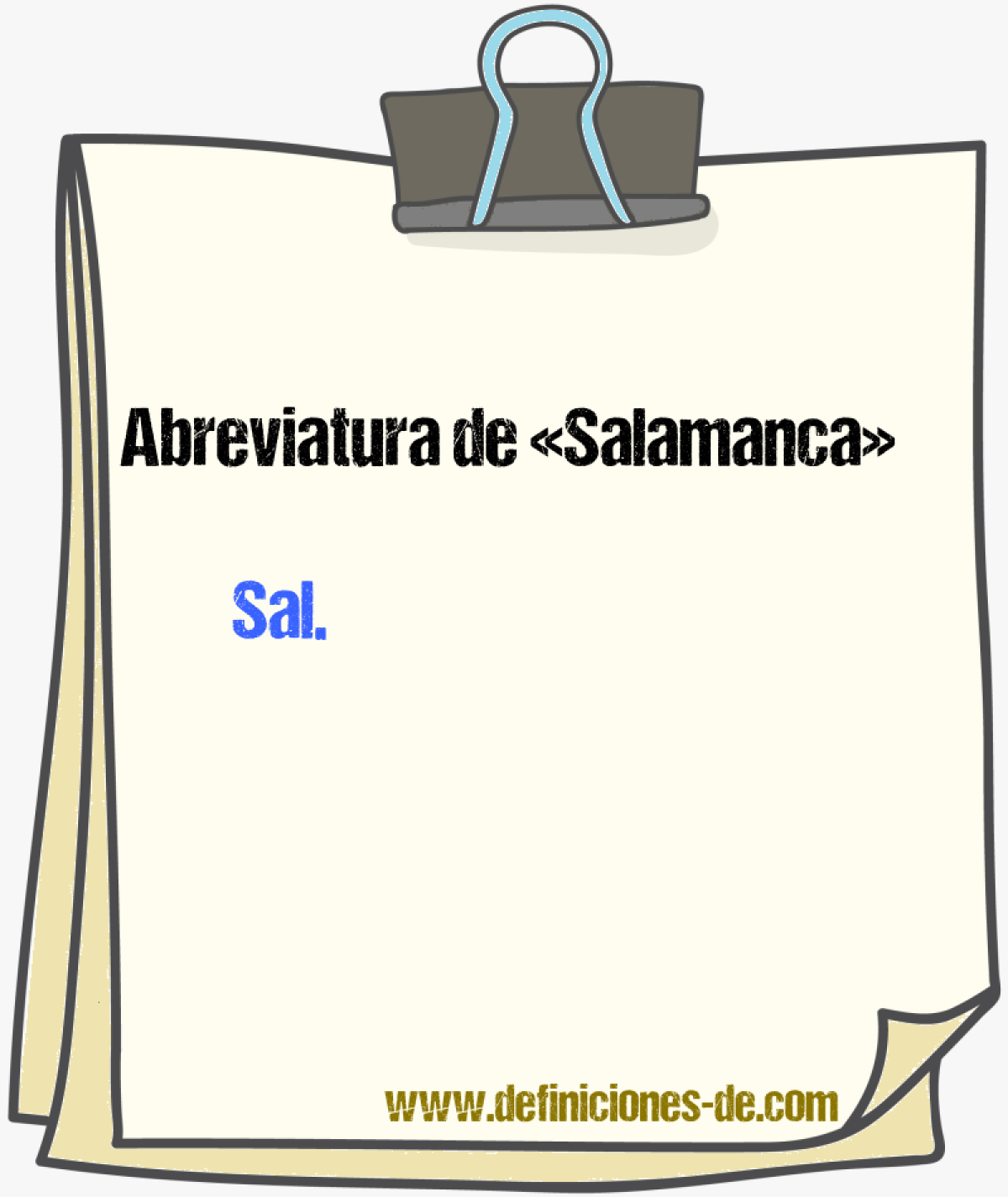 Abreviaturas de Salamanca