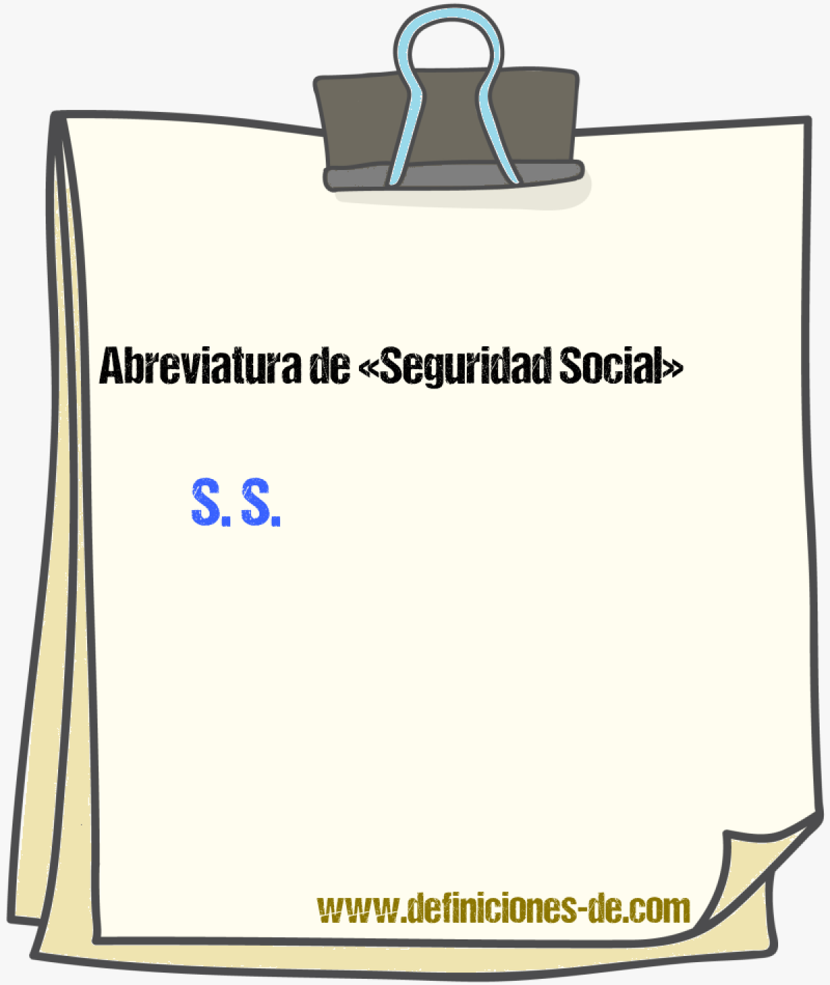 Abreviaturas de Seguridad Social