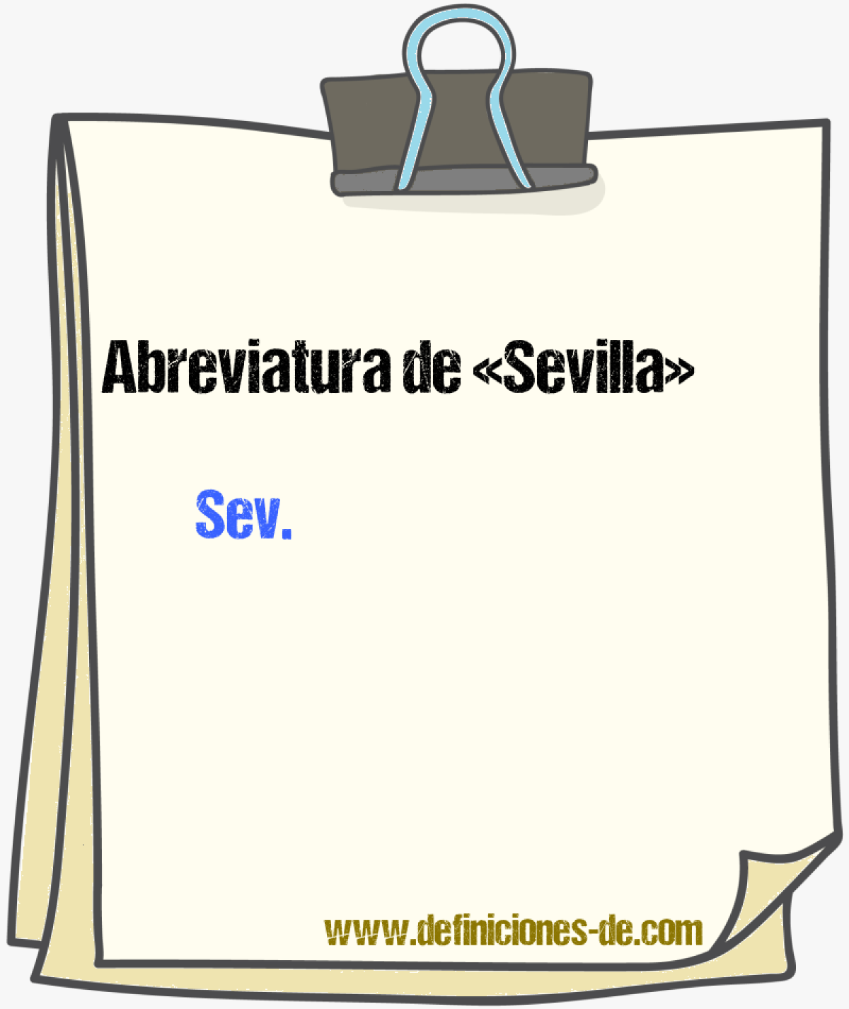 Abreviaturas de Sevilla