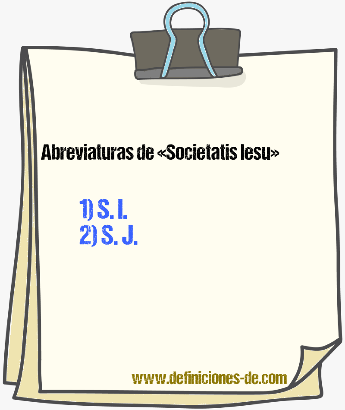 Abreviaturas de Societatis Iesu