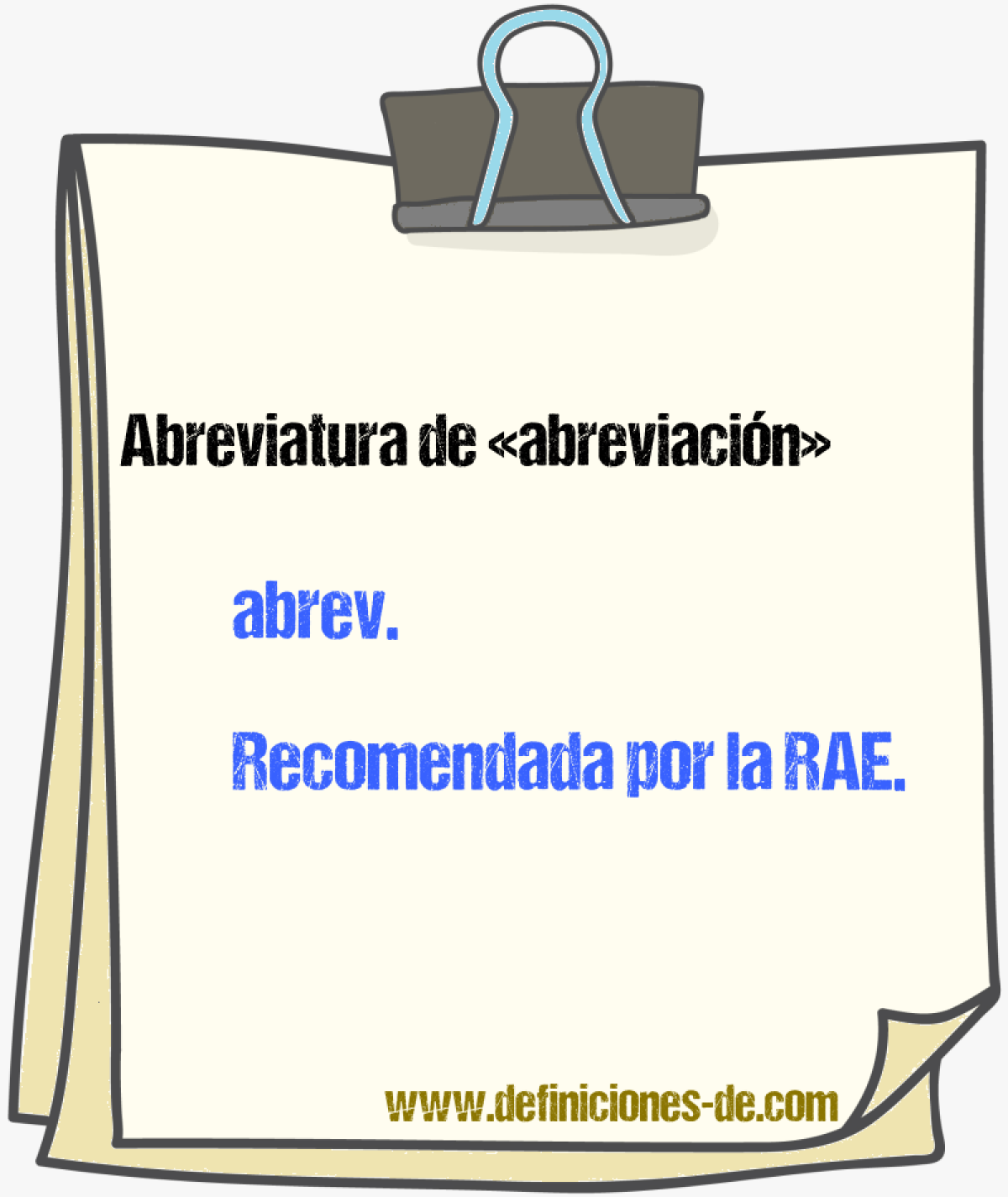 Abreviaturas de abreviacin