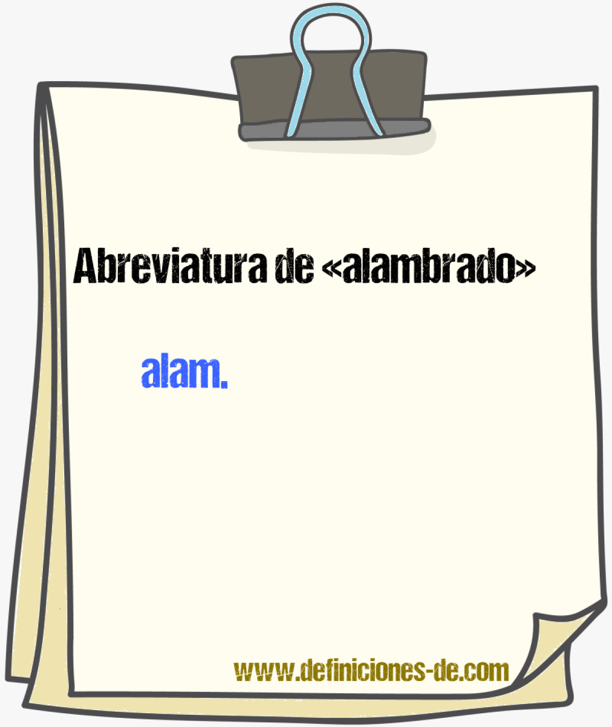 Abreviaturas de alambrado