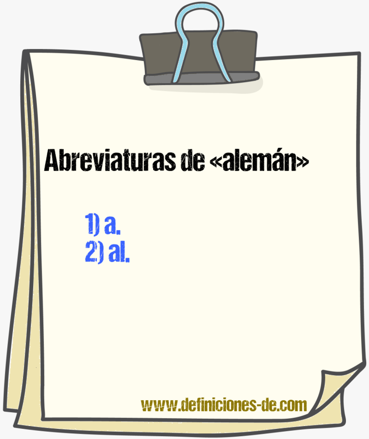 Abreviaturas de alemn