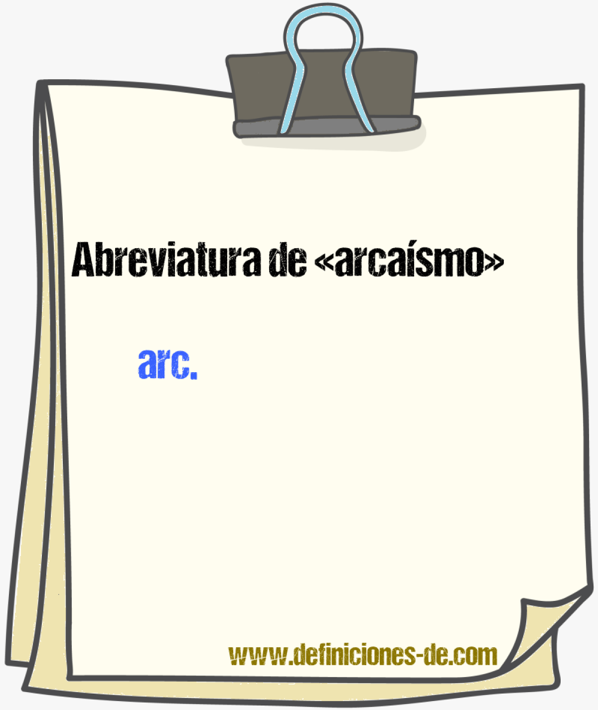 Abreviaturas de arcasmo