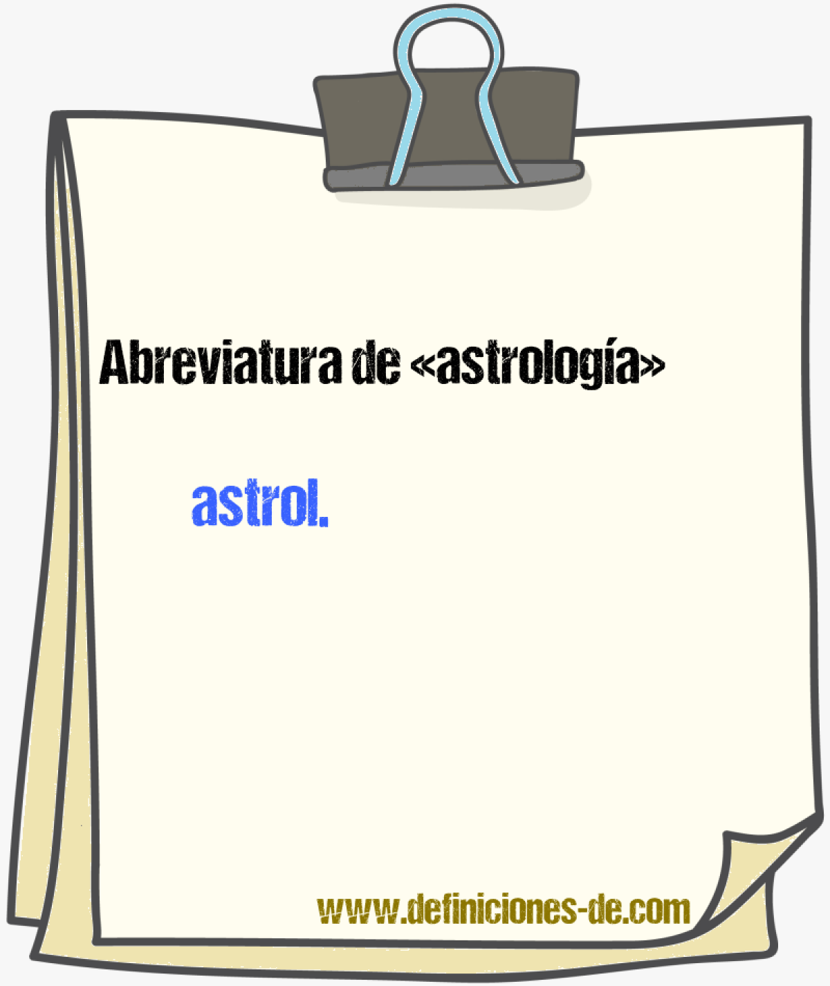 Abreviaturas de astrologa