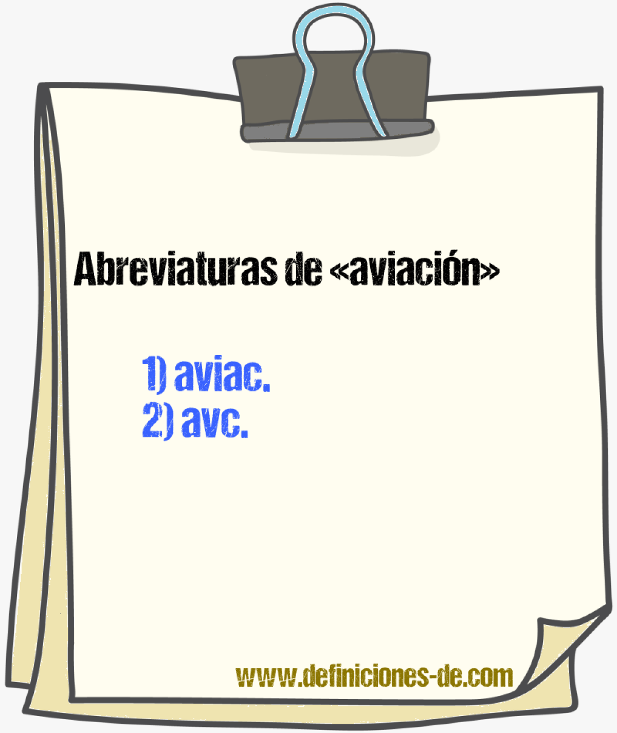 Abreviaturas de aviacin