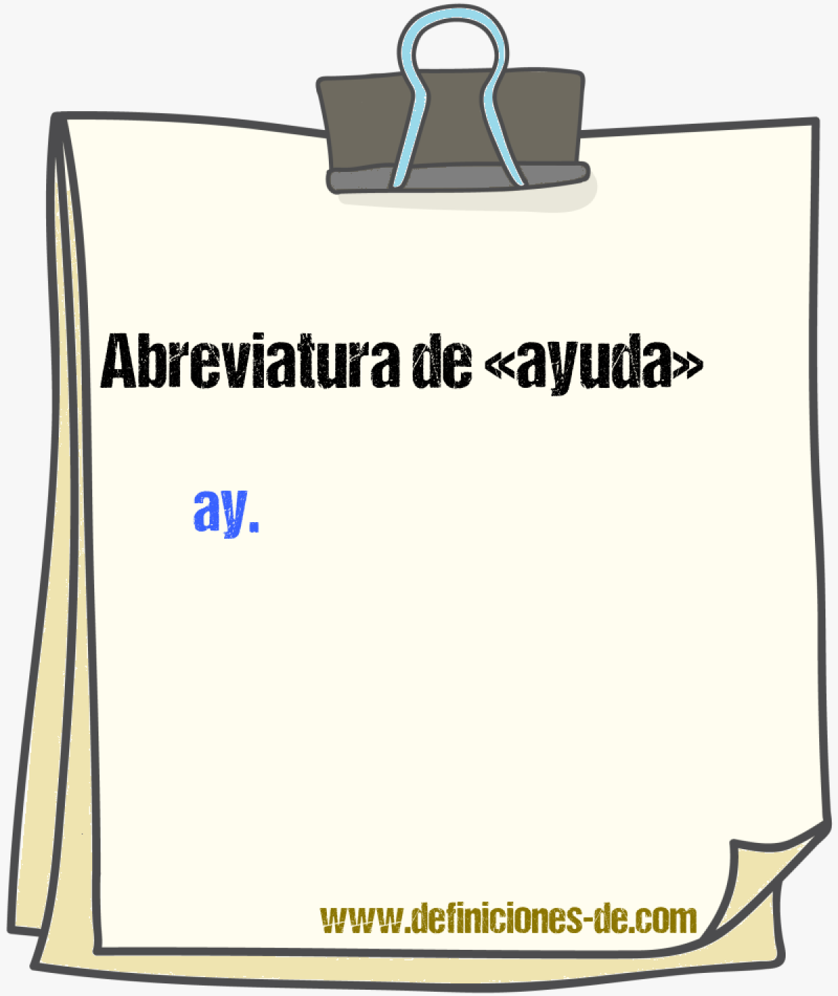 Abreviaturas de ayuda